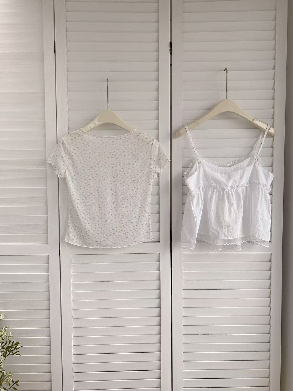 HELLO MILK TEE- 86264 碎花兩件套