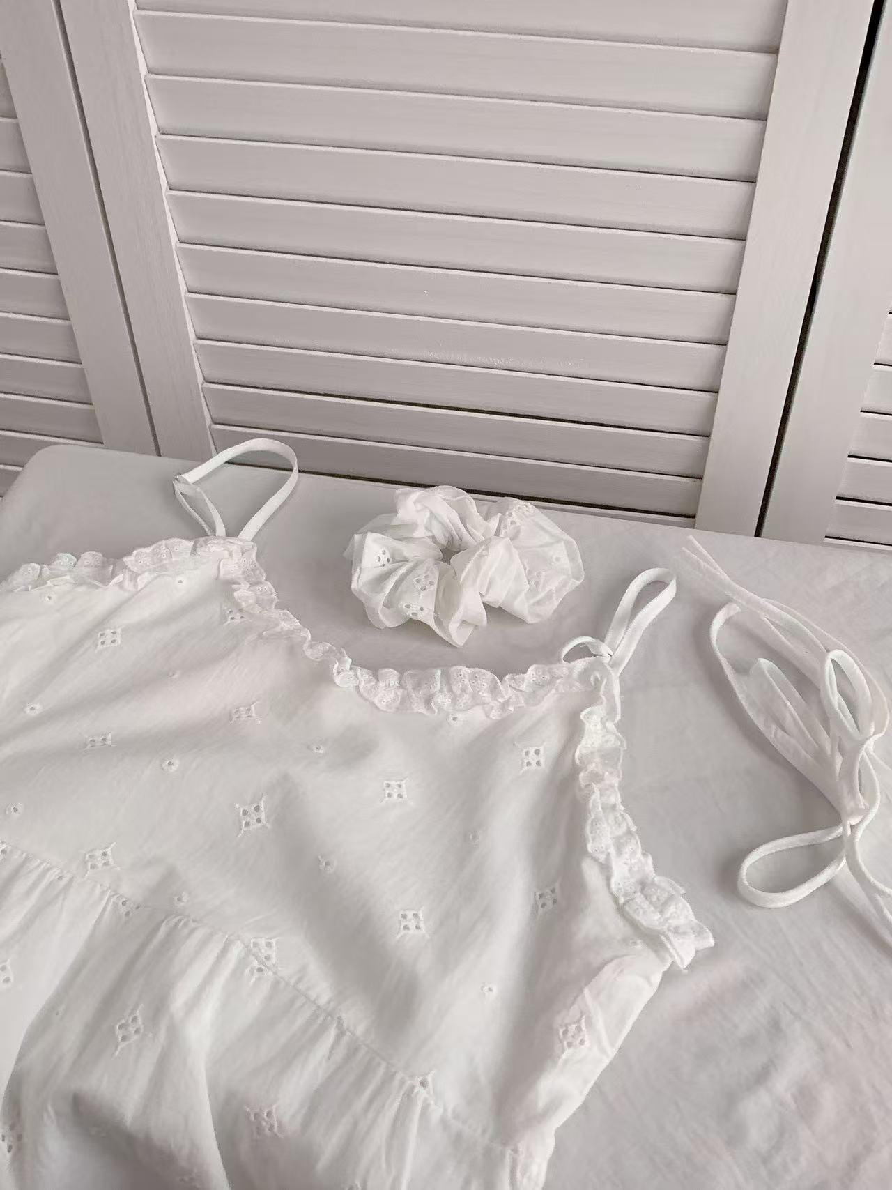 HELLO MILK TEE- 86282 韓系吊帶裙