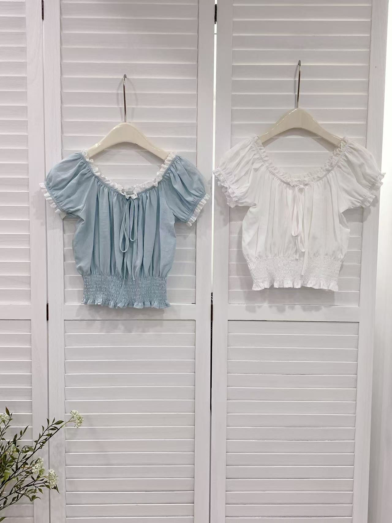 HELLO MILK TEE- 86234 氣質上衣