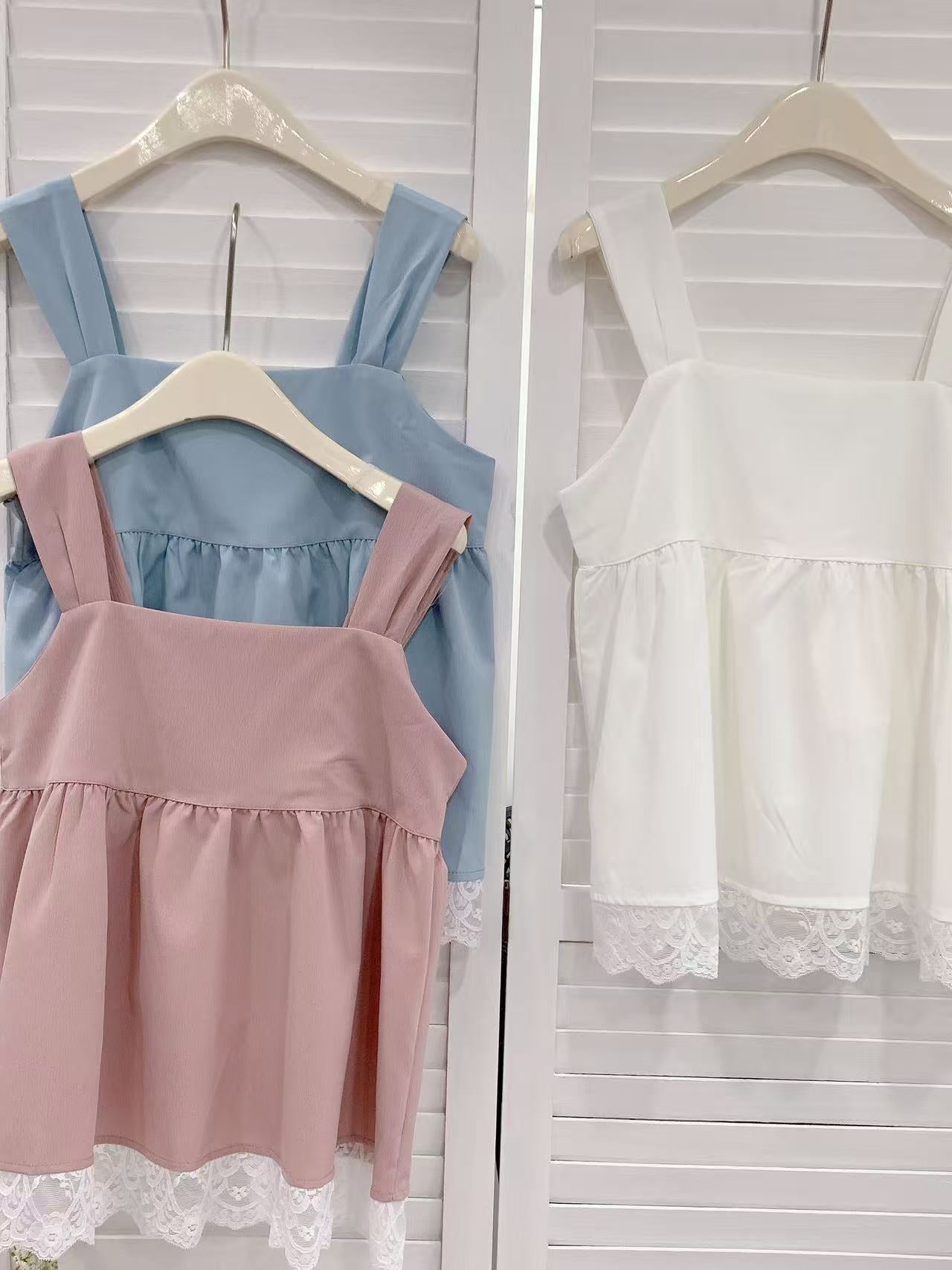 HELLO MILK TEE- 86238 拼接上衣