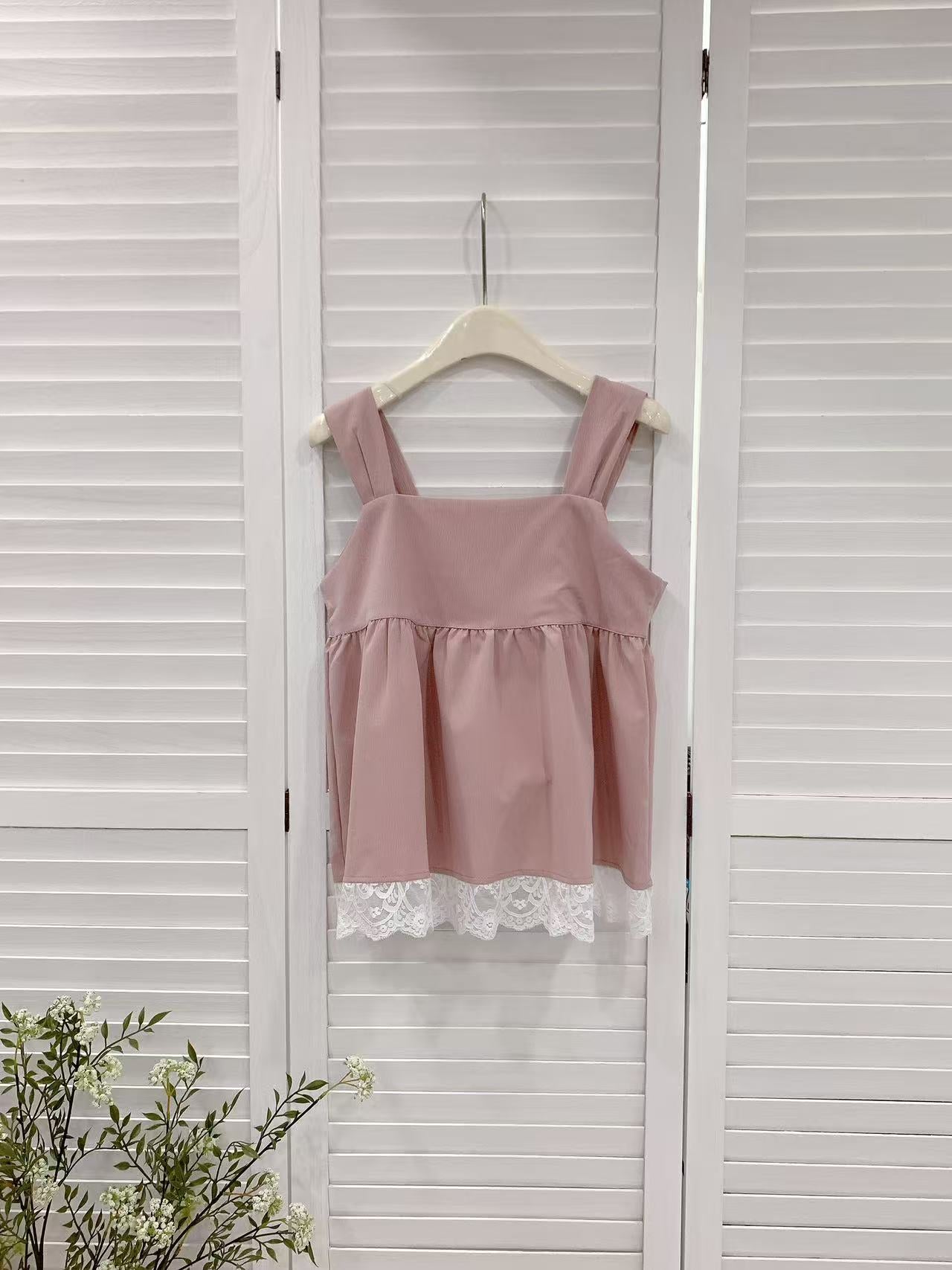 HELLO MILK TEE- 86238 拼接上衣