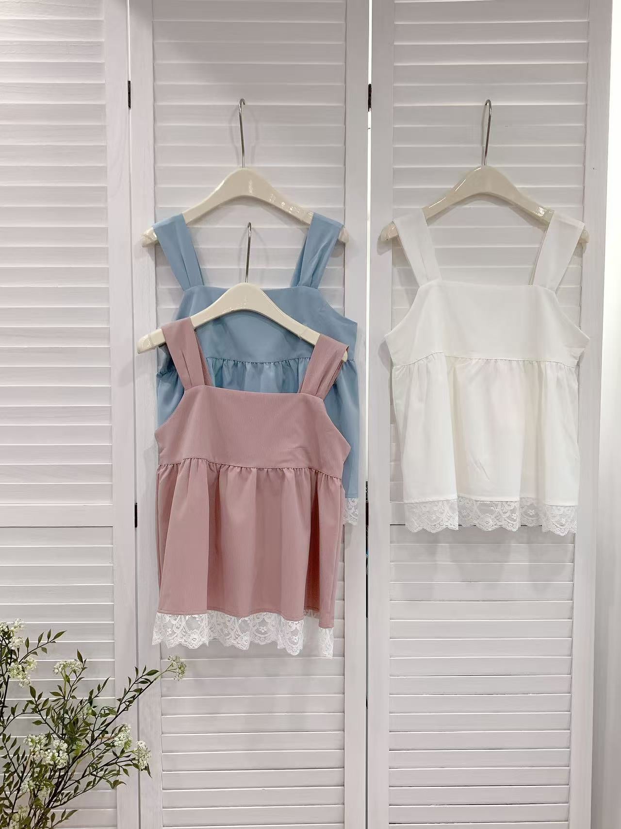 HELLO MILK TEE- 86238 拼接上衣