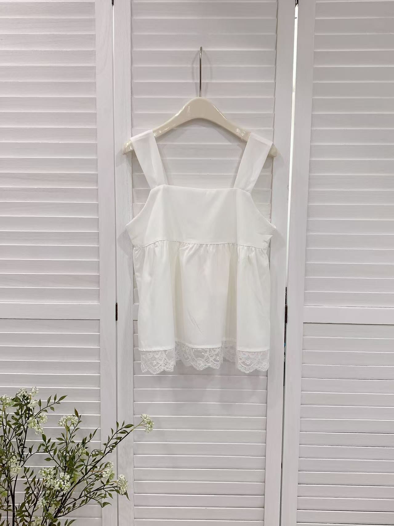 HELLO MILK TEE- 86238 拼接上衣