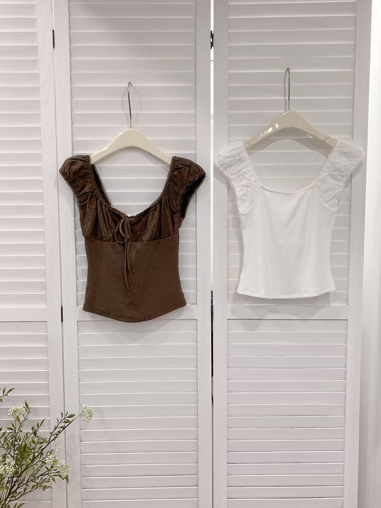 HELLO MILK TEE- 86255 修身上衣