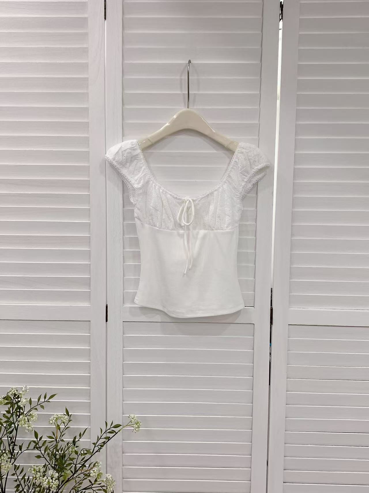 HELLO MILK TEE- 86255 修身上衣