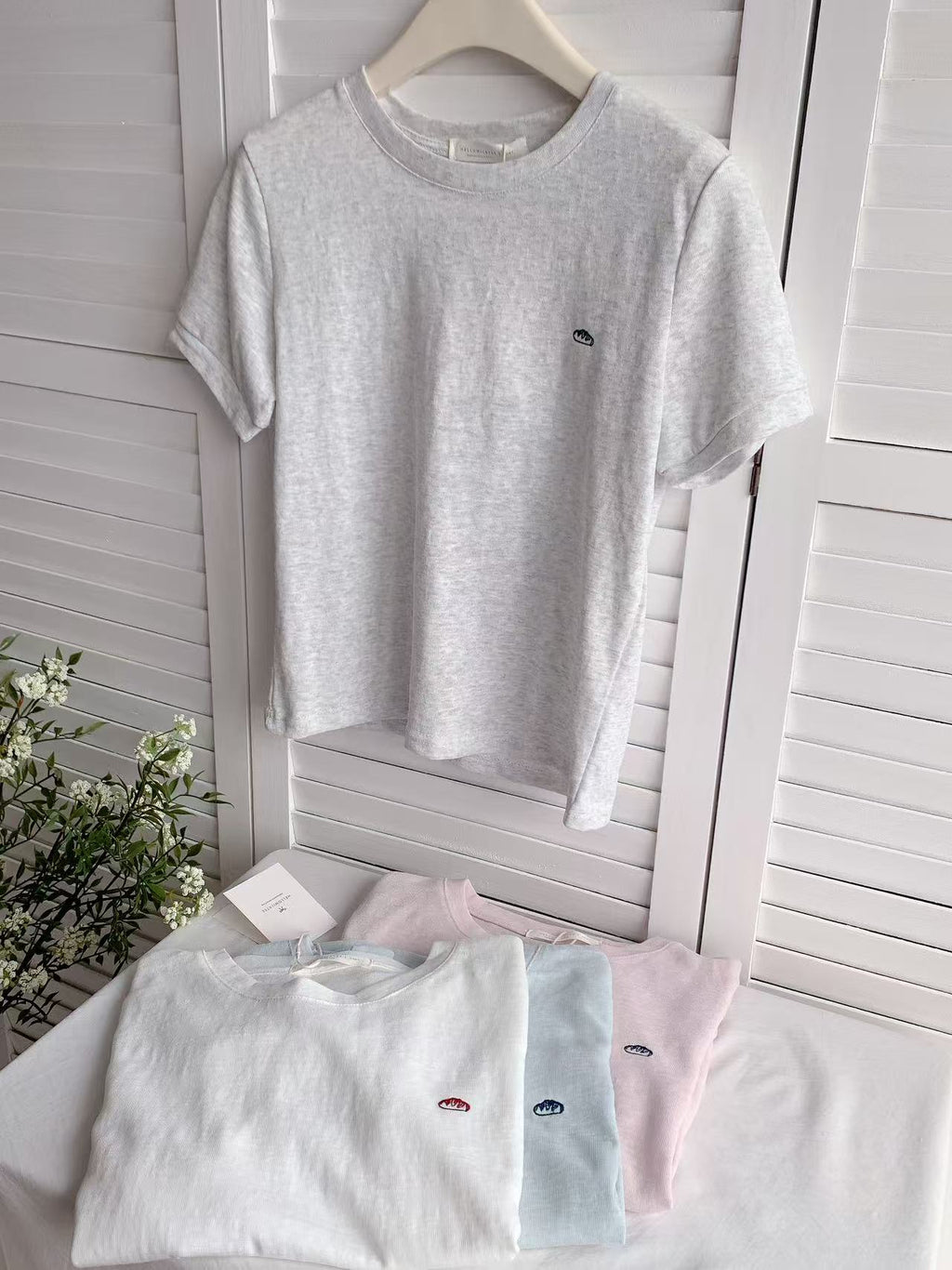 HELLO MILK TEE- 86287 圓領短袖