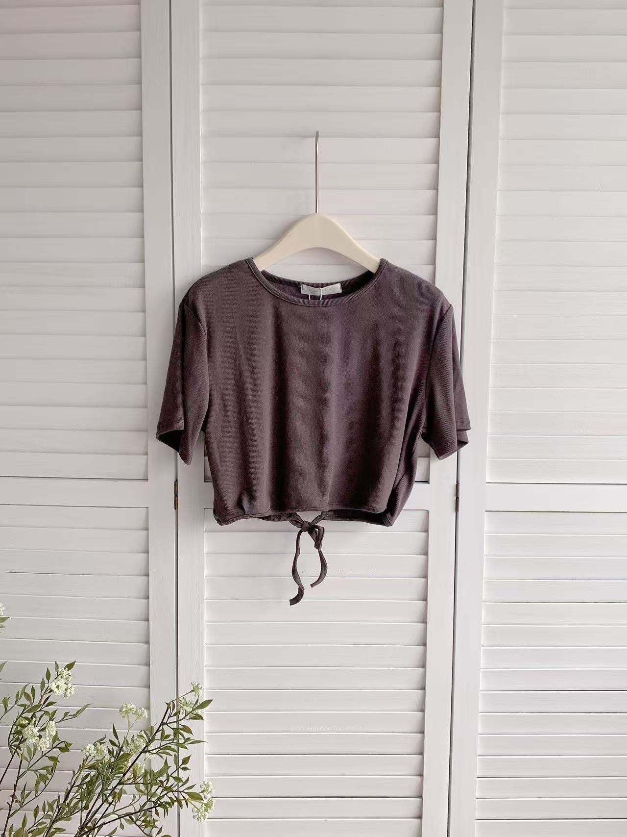 HELLO MILK TEE- 86246 軟糯小衫