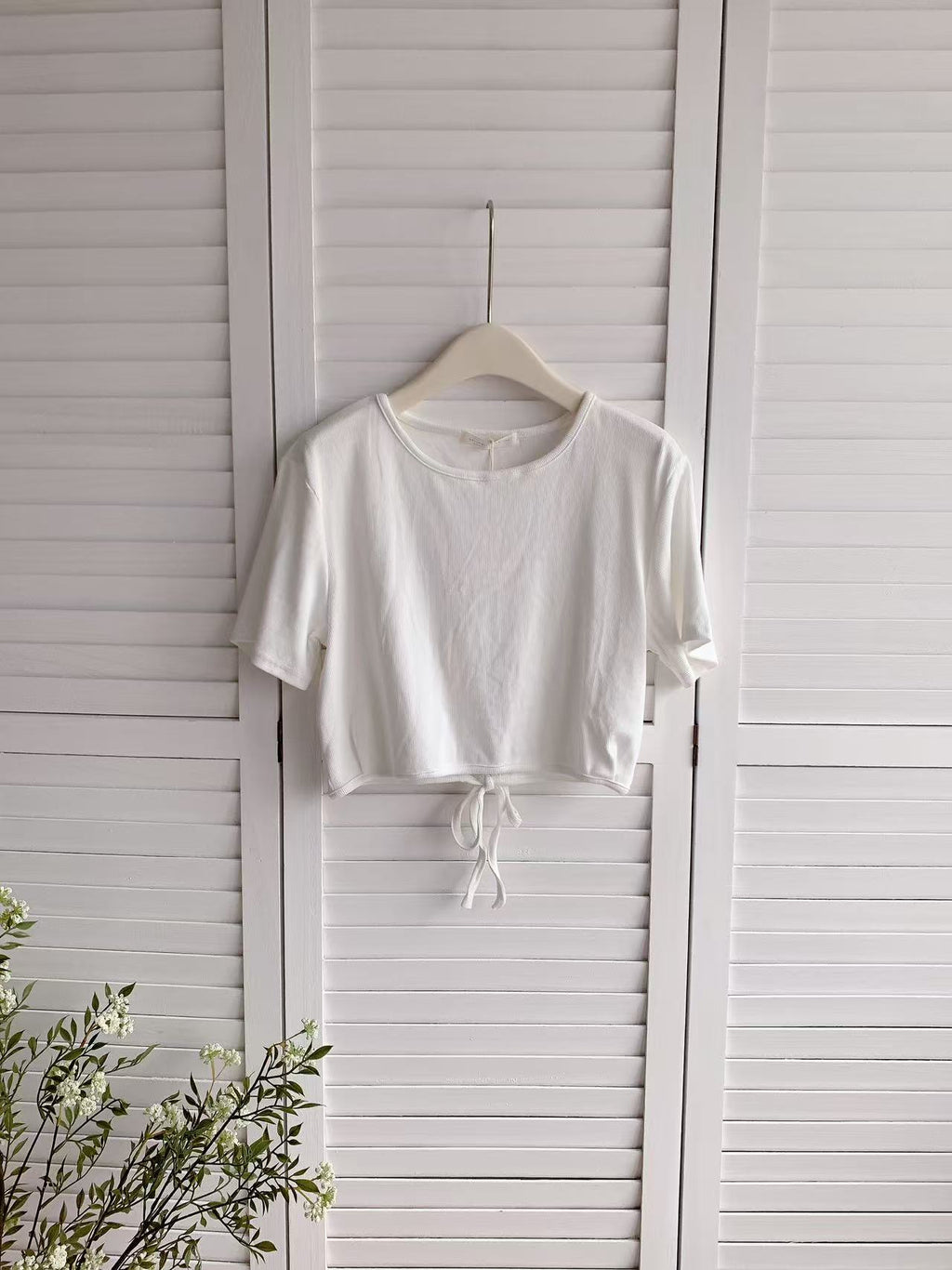 HELLO MILK TEE- 86246 軟糯小衫