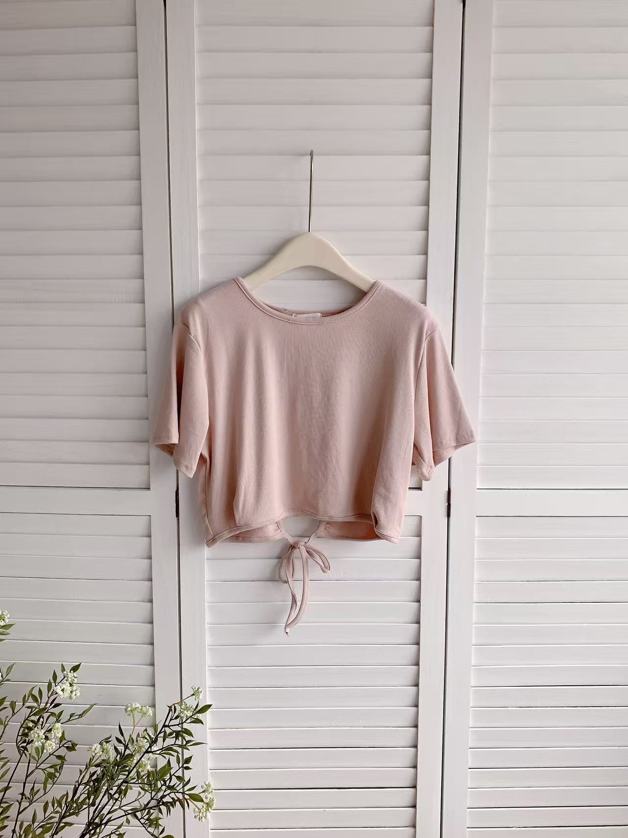 HELLO MILK TEE- 86246 軟糯小衫