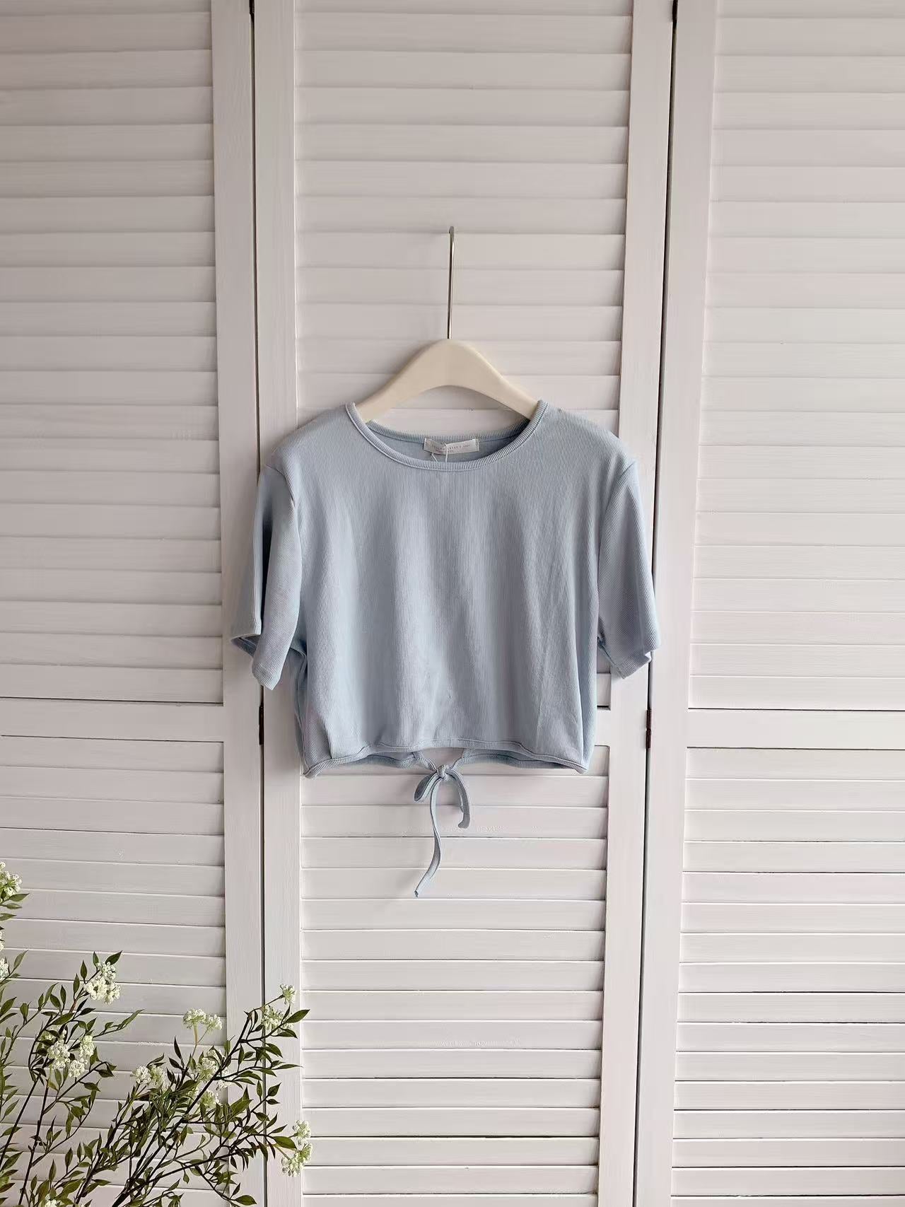 HELLO MILK TEE- 86246 軟糯小衫