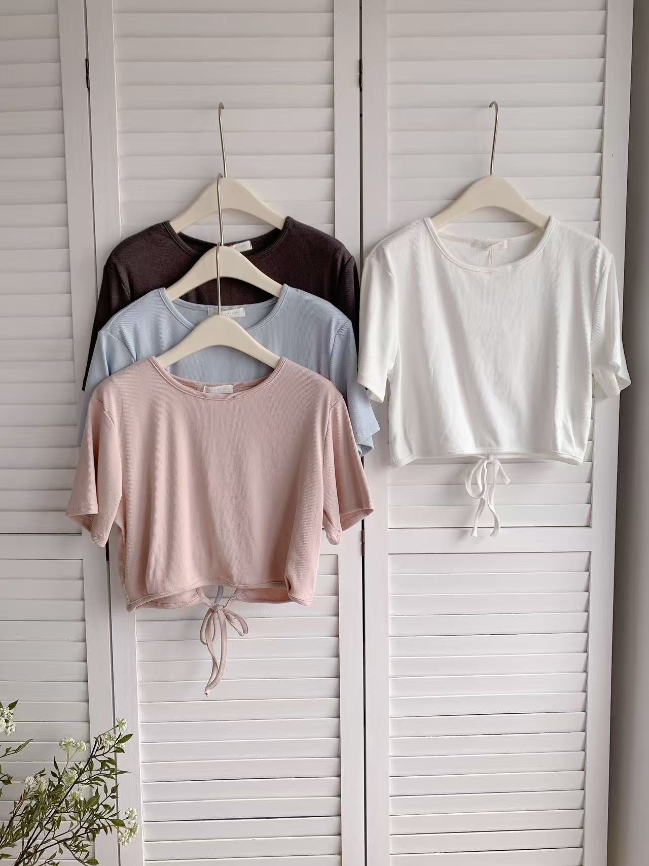 HELLO MILK TEE- 86246 軟糯小衫