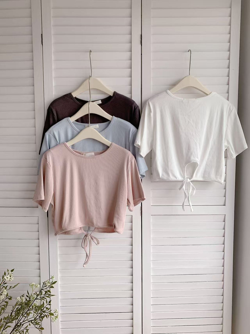 HELLO MILK TEE- 86246 軟糯小衫
