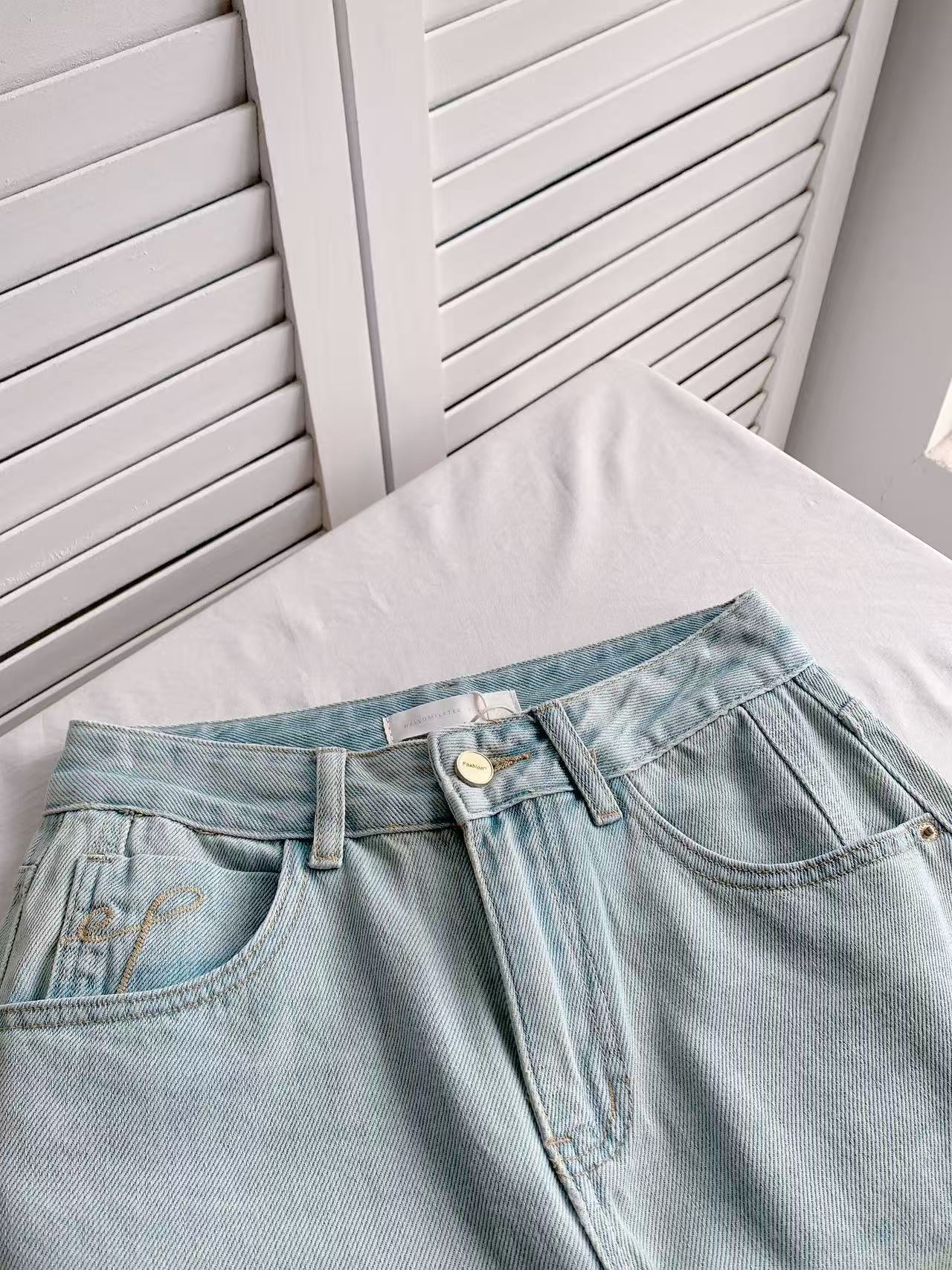 HELLO MILK TEE- 86271 韓系牛仔褲