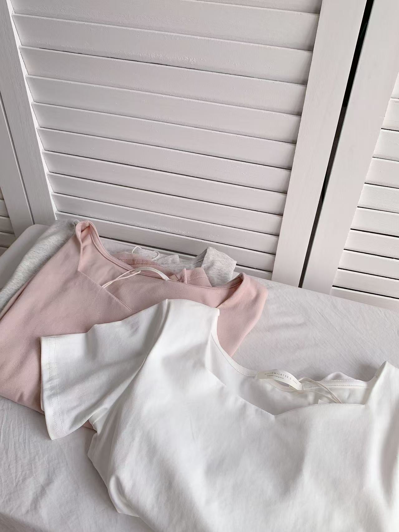 HELLO MILK TEE- 86243 百搭上衣