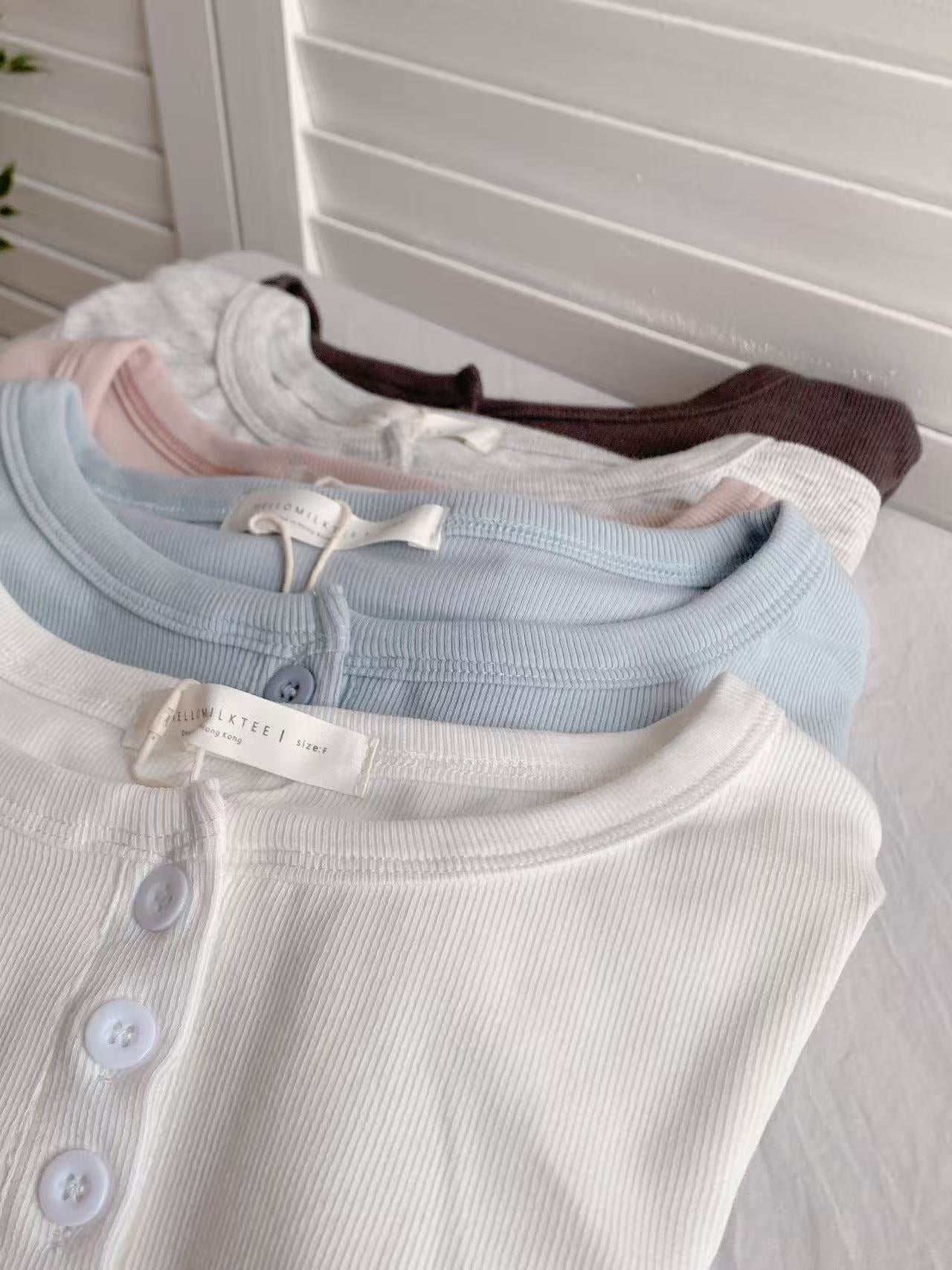 HELLO MILK TEE- 86245 圓領上衣