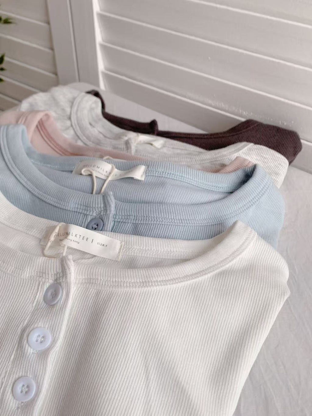 HELLO MILK TEE- 86245 圓領上衣