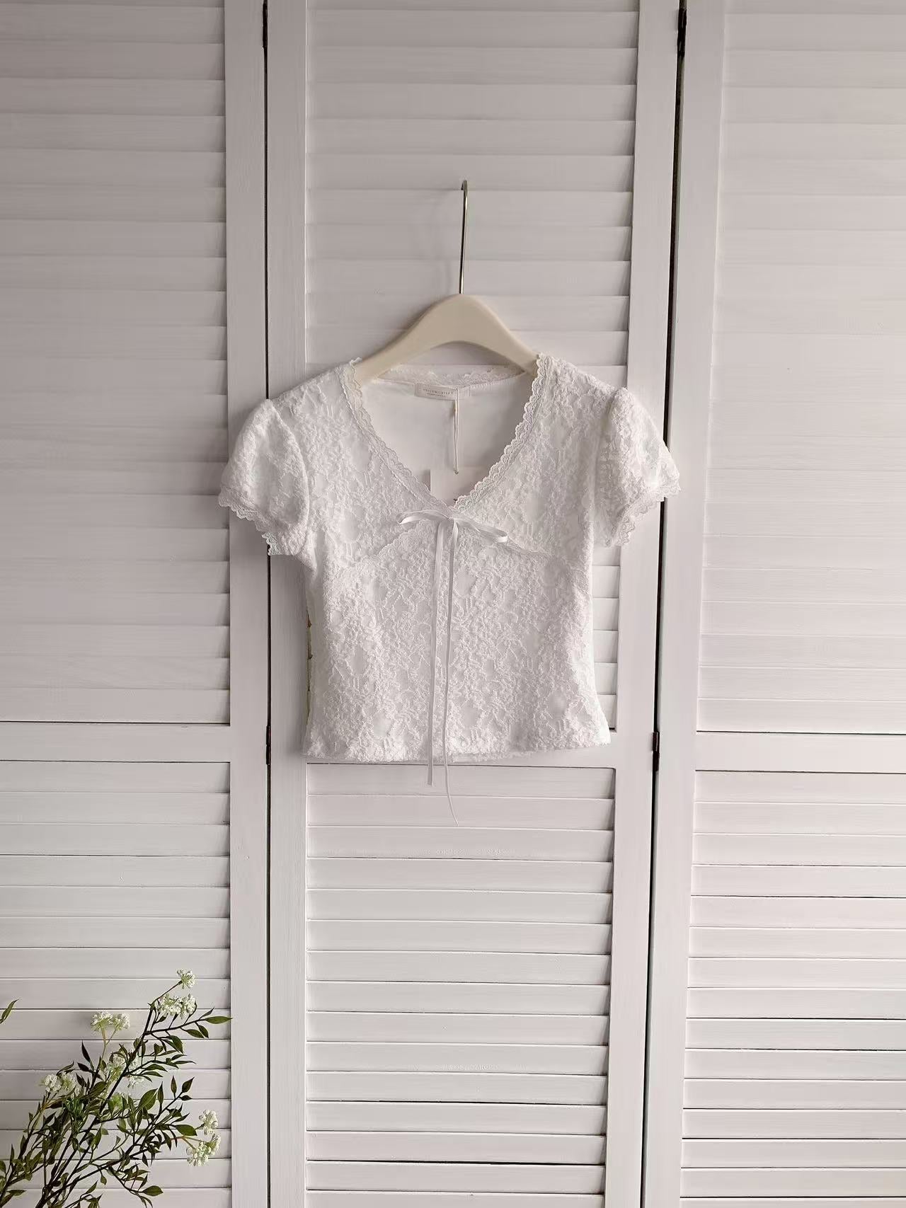 HELLO MILK TEE- 86316 重工短袖