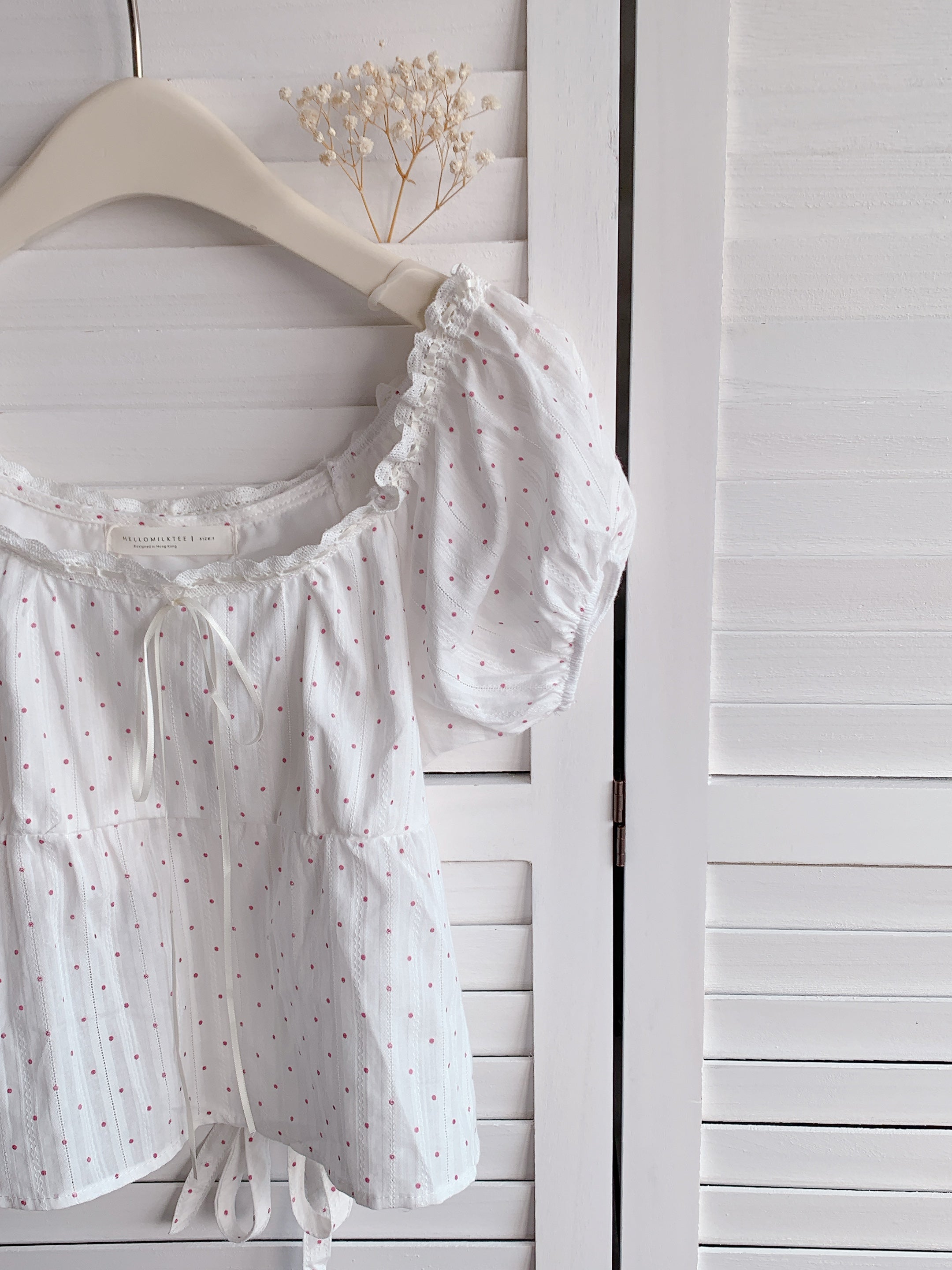 HELLO MILK TEE- 86260 甜美小衫