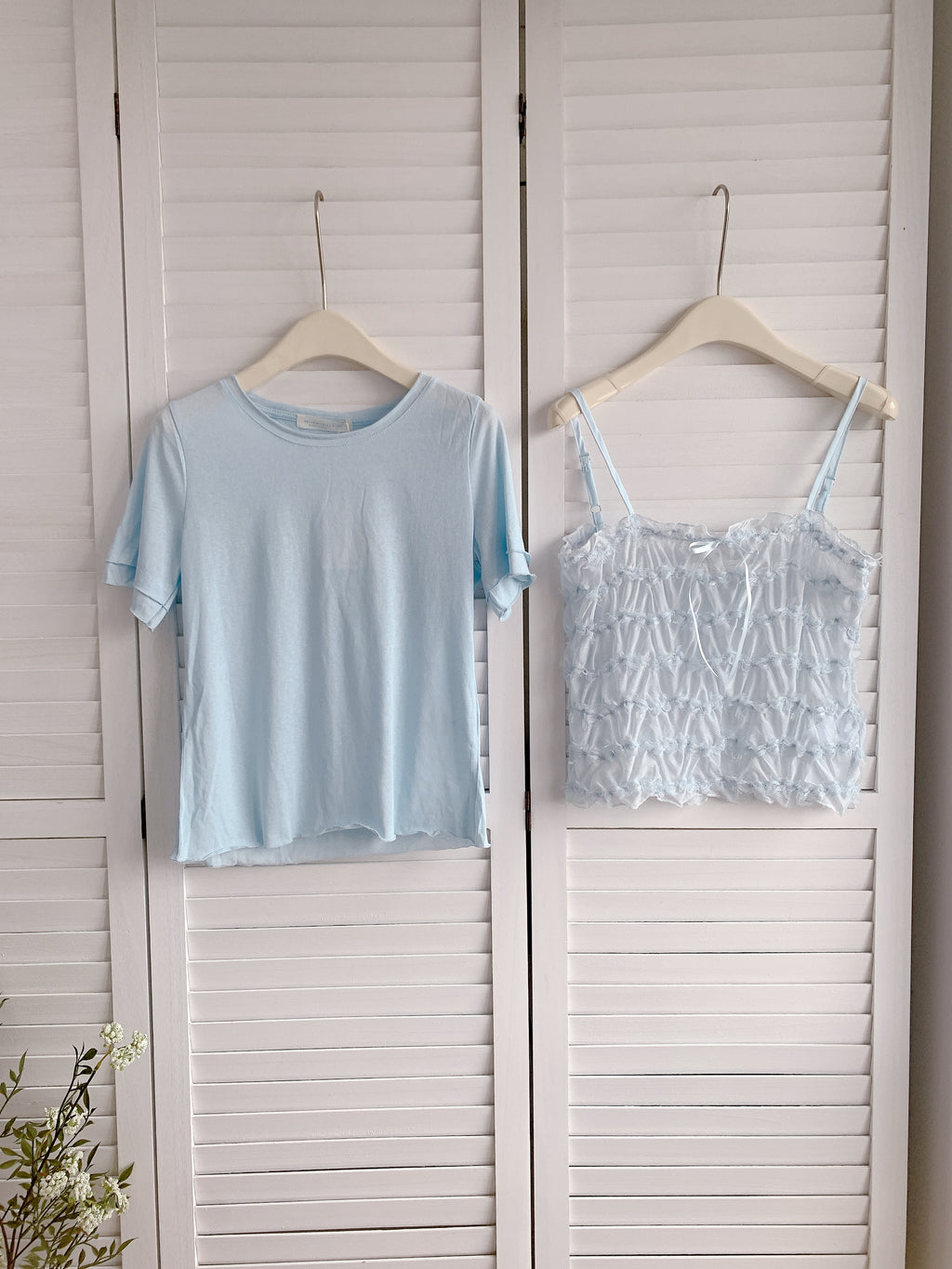HELLO MILK TEE- 86308 百搭兩件套