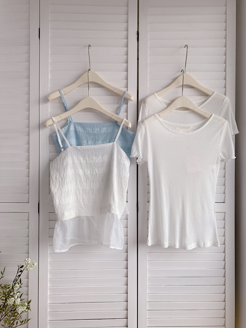 HELLO MILK TEE- 86307  韓系兩件套