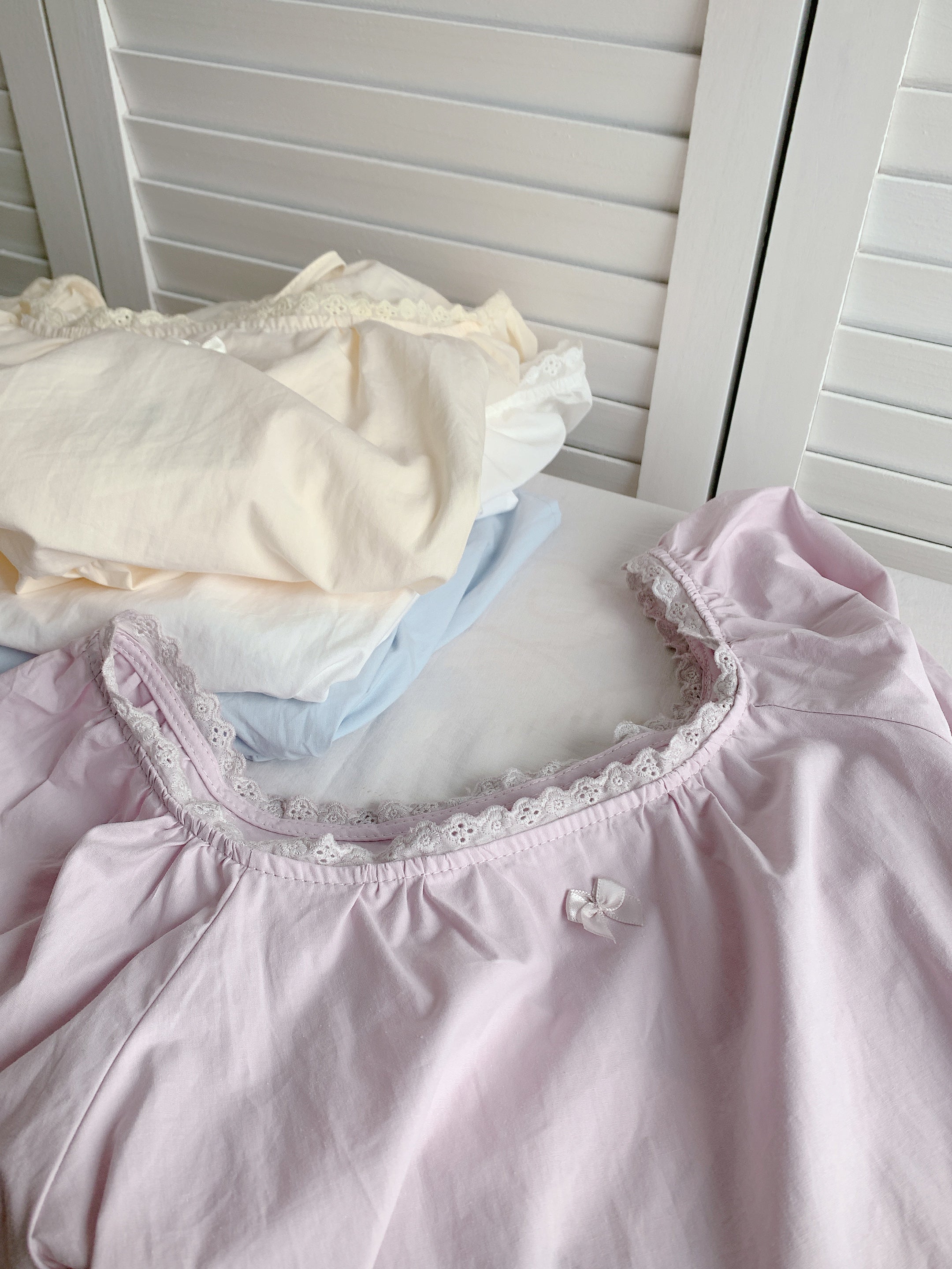 HELLO MILK TEE- 86339  方領小衫