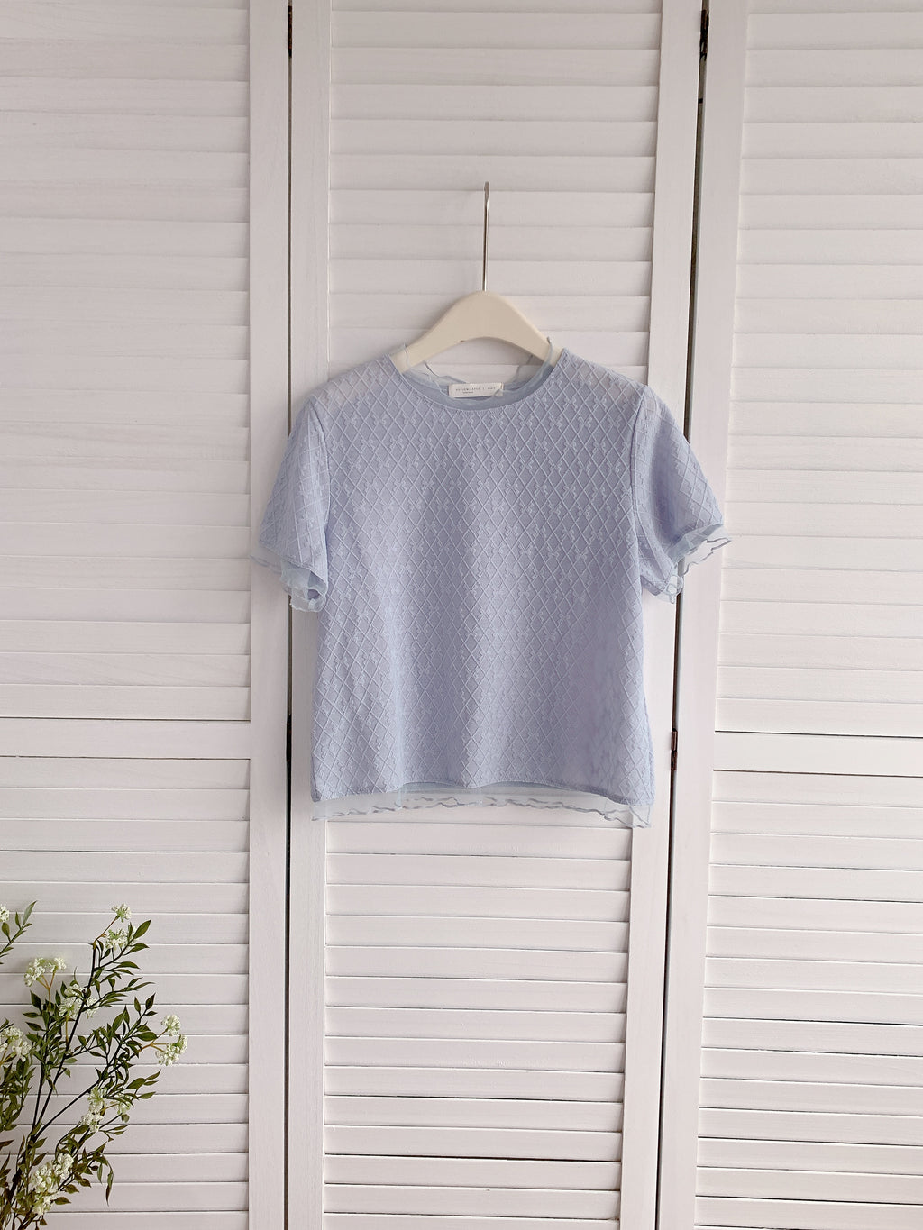 HELLO MILK TEE- 86352  簡約小衫