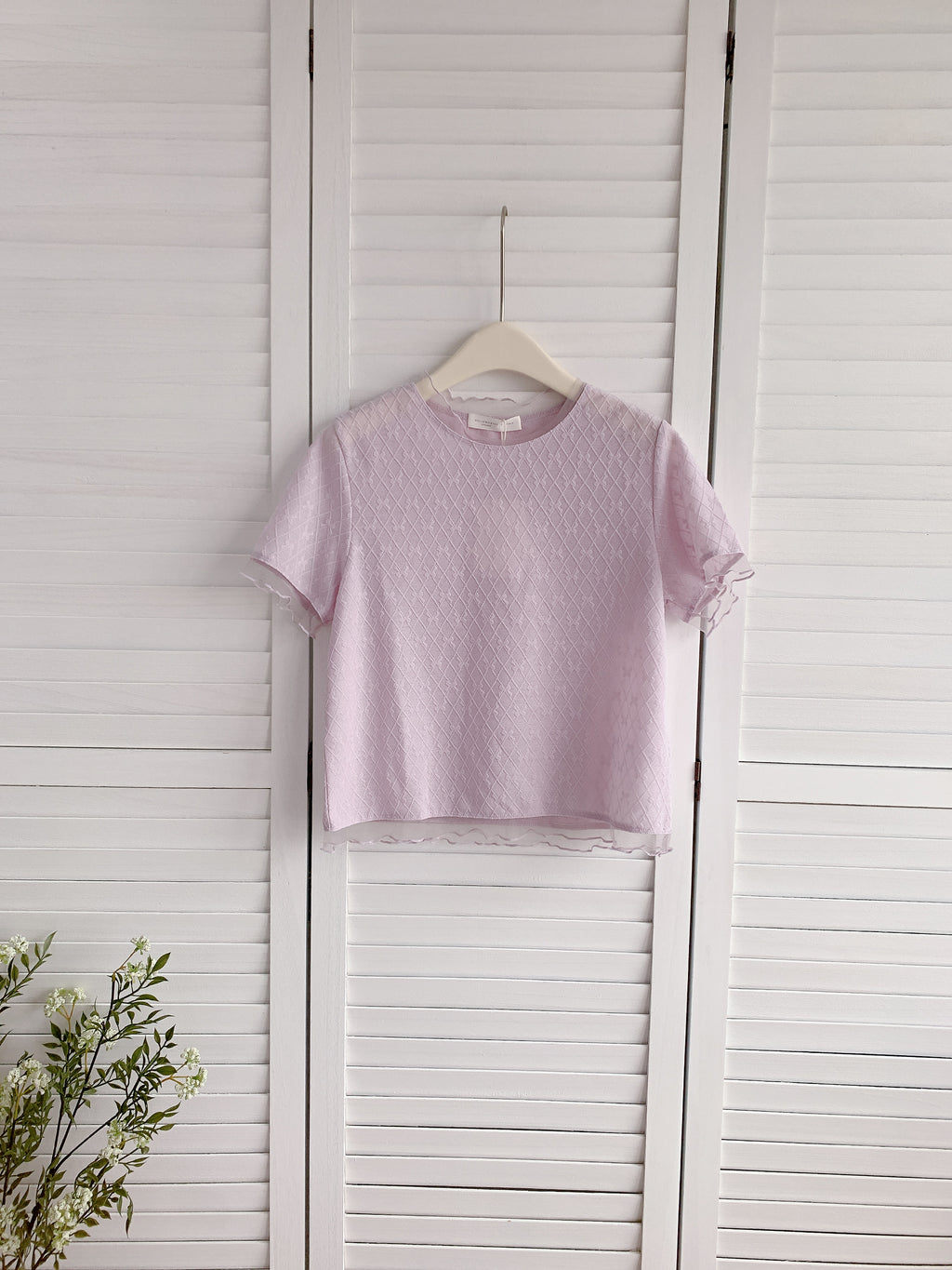 HELLO MILK TEE- 86352  簡約小衫