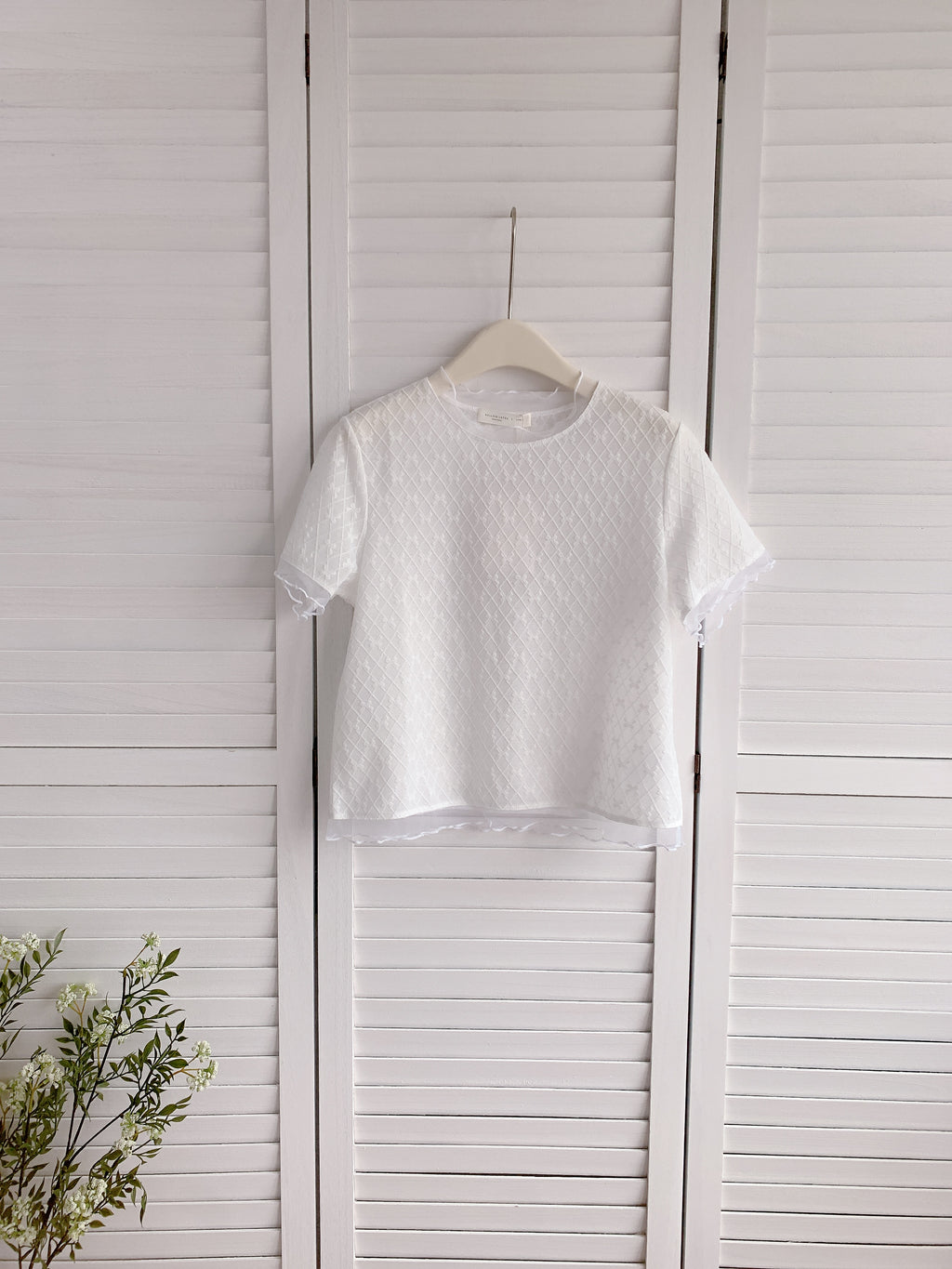 HELLO MILK TEE- 86352  簡約小衫