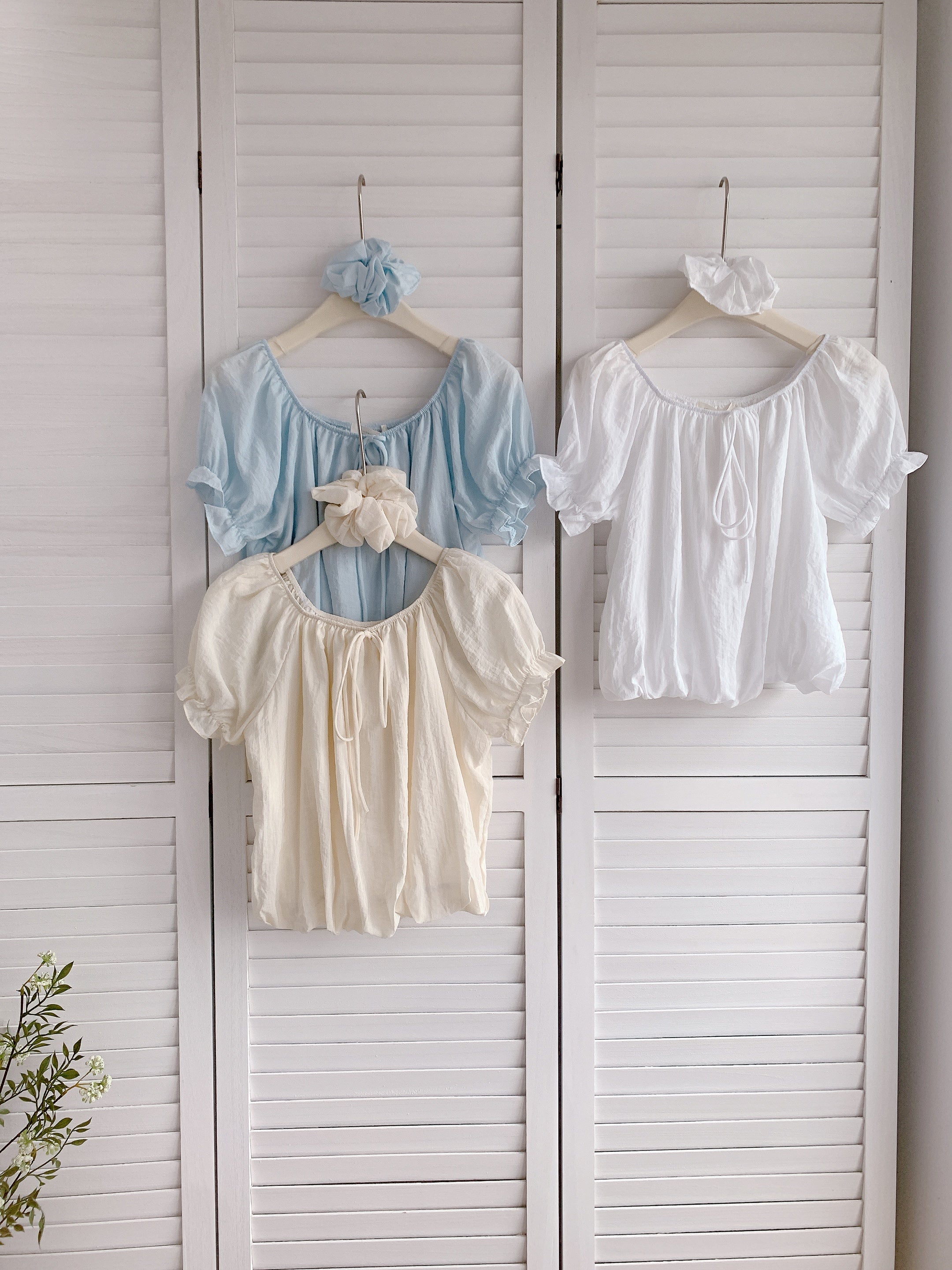 HELLO MILK TEE- 86344  法式小衫