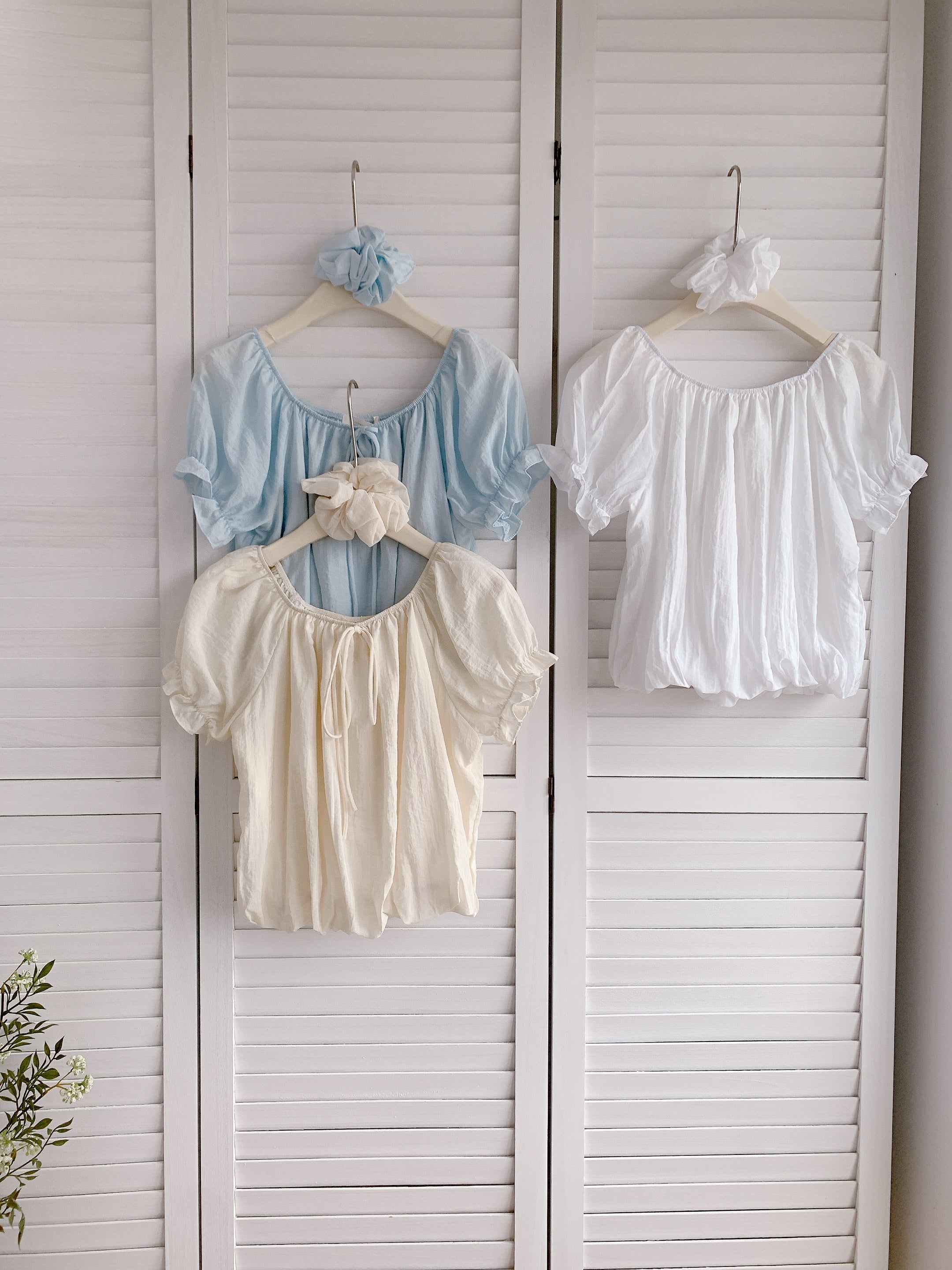 HELLO MILK TEE- 86344  法式小衫