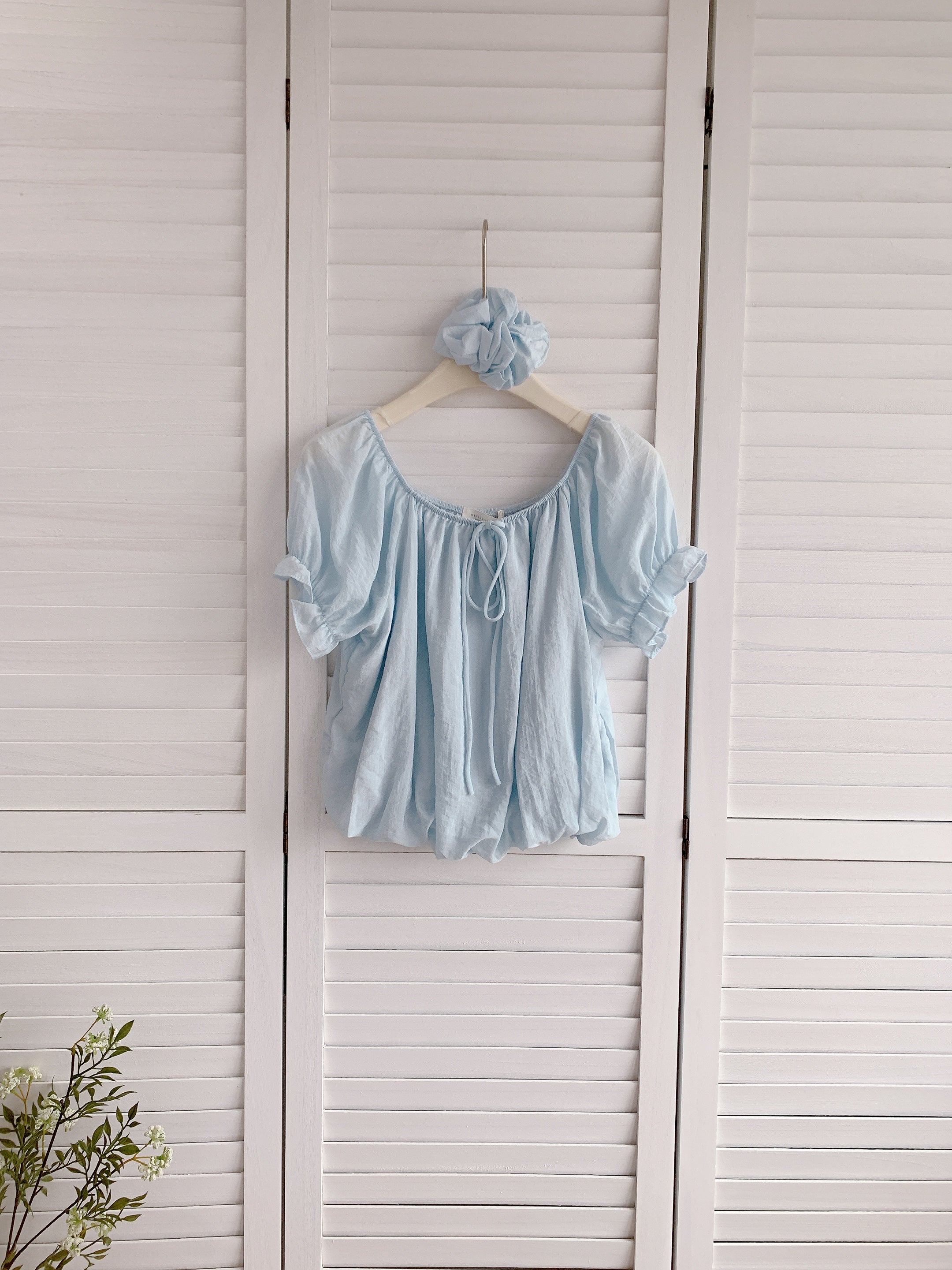 HELLO MILK TEE- 86344  法式小衫