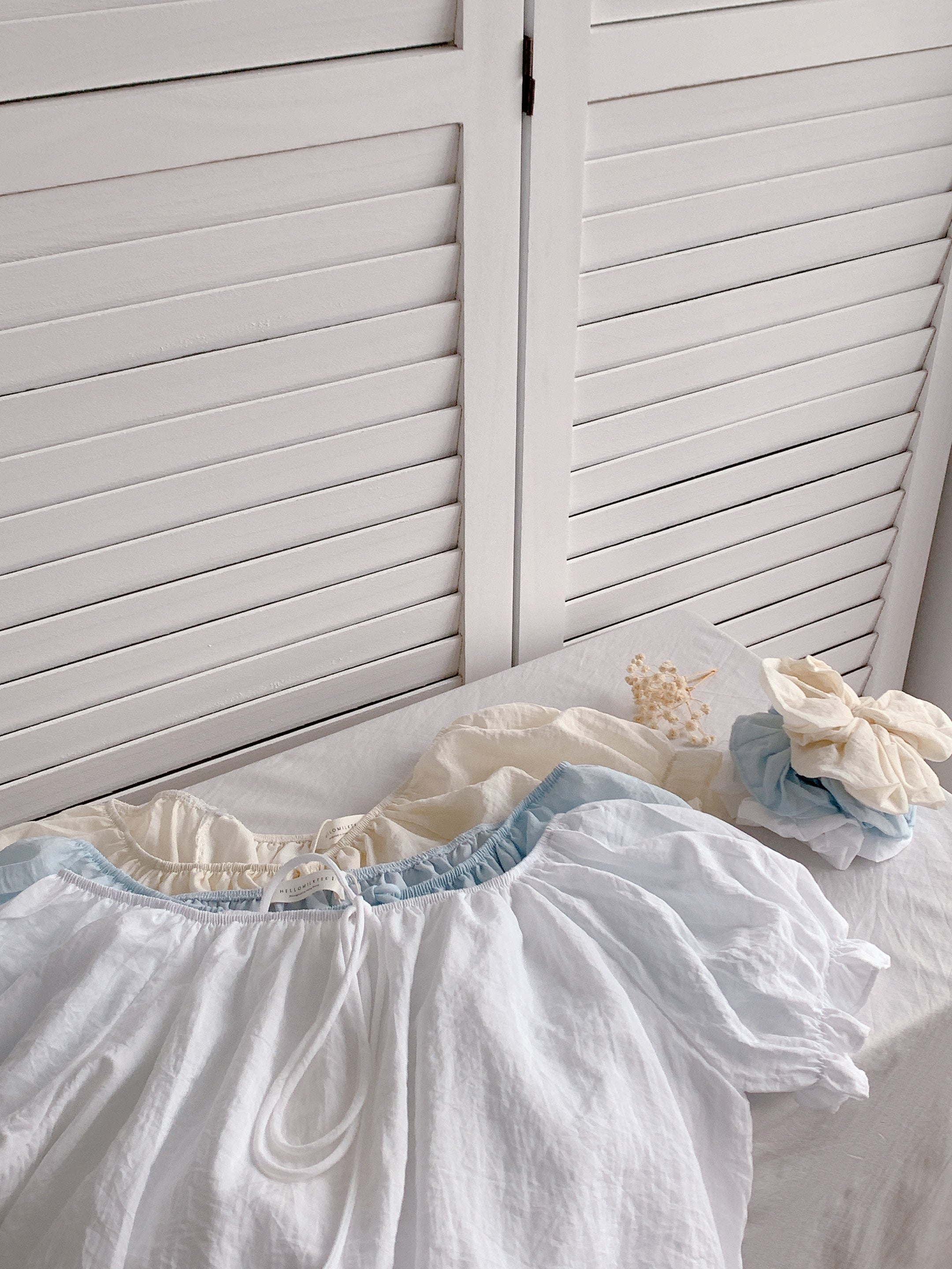 HELLO MILK TEE- 86344  法式小衫