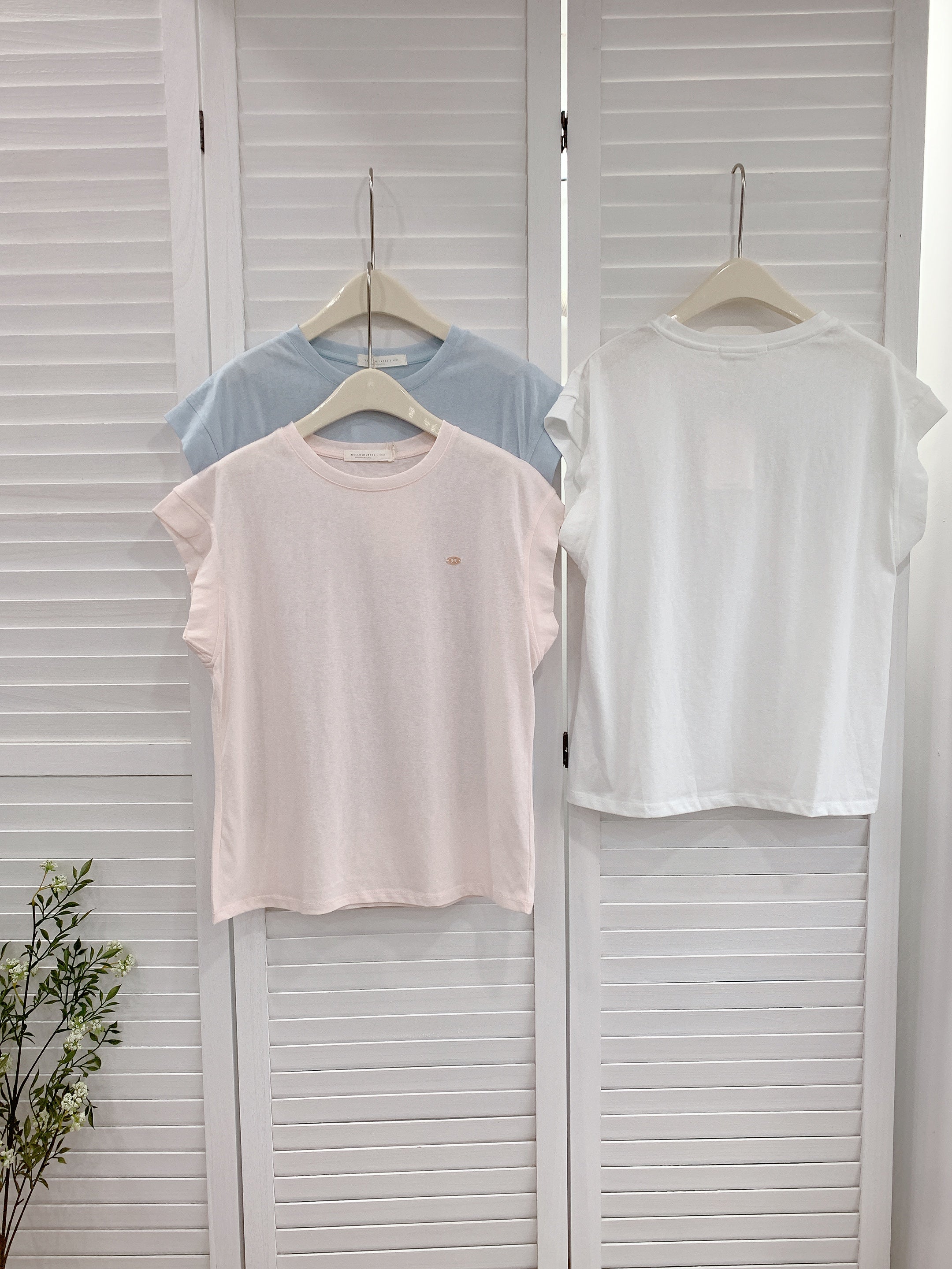 HELLO MILK TEE- 86370  簡約短袖