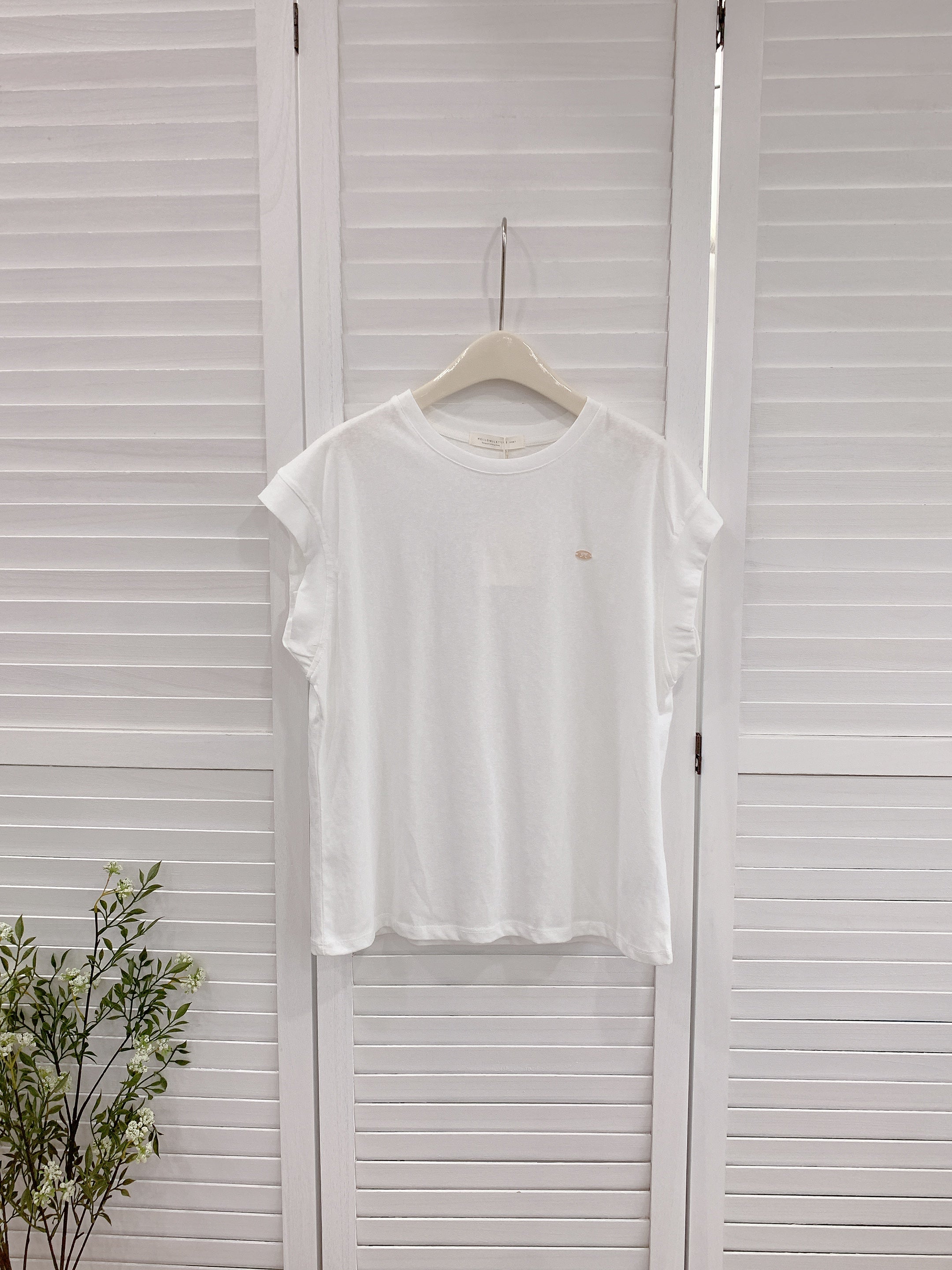 HELLO MILK TEE- 86370  簡約短袖