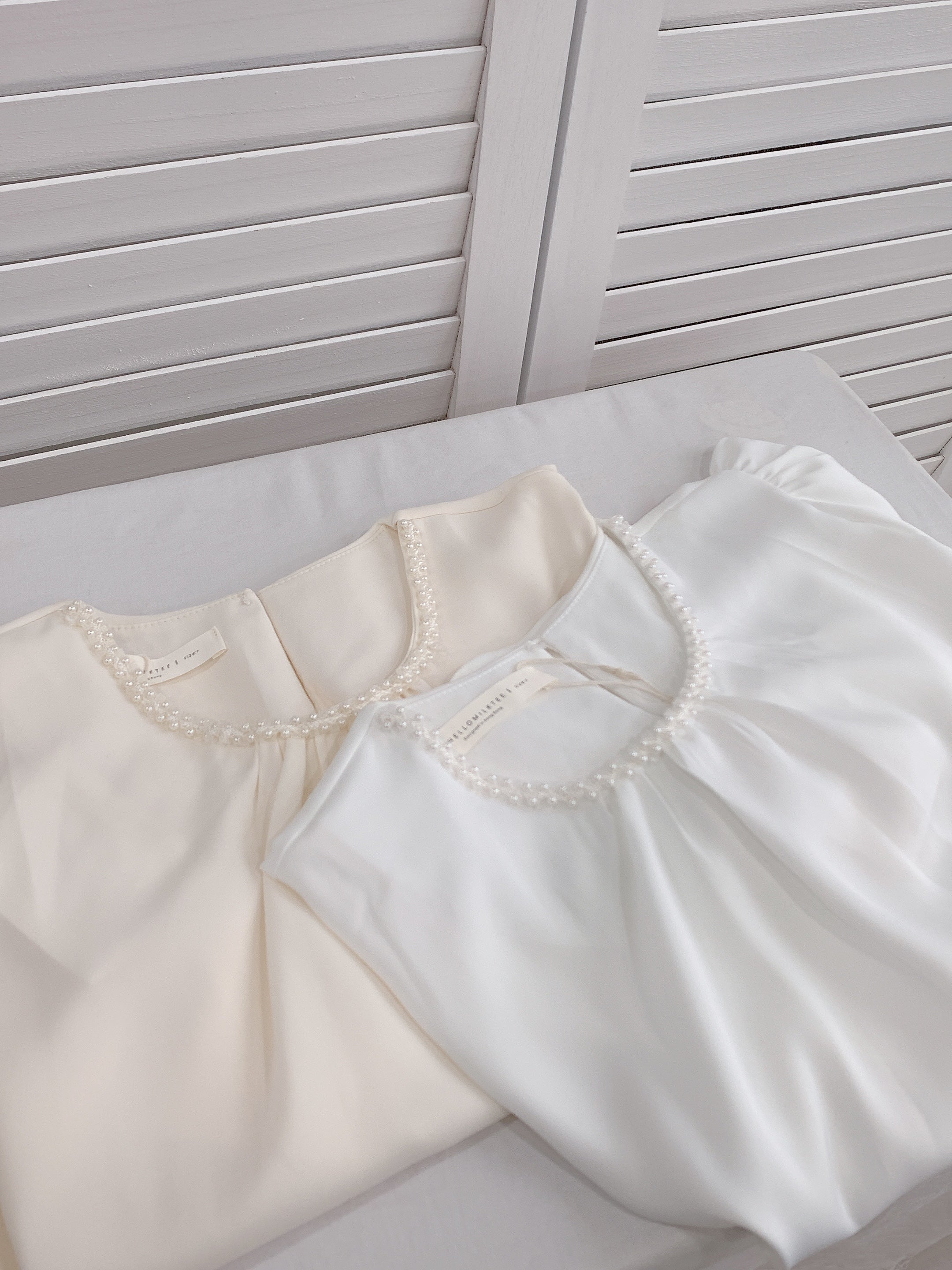 HELLO MILK TEE- 86329  氣質小衫