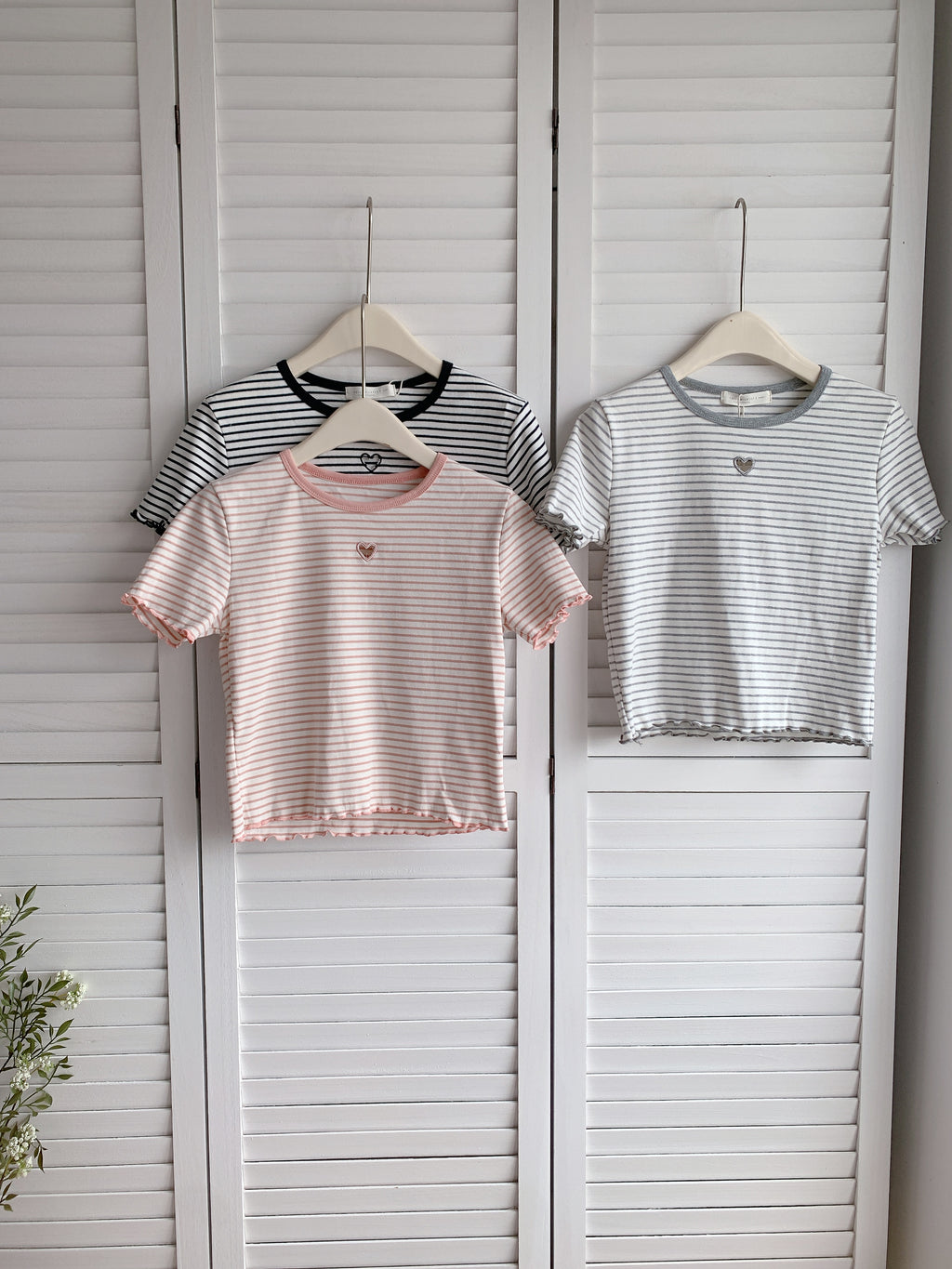 HELLO MILK TEE- 86385  百搭小衫