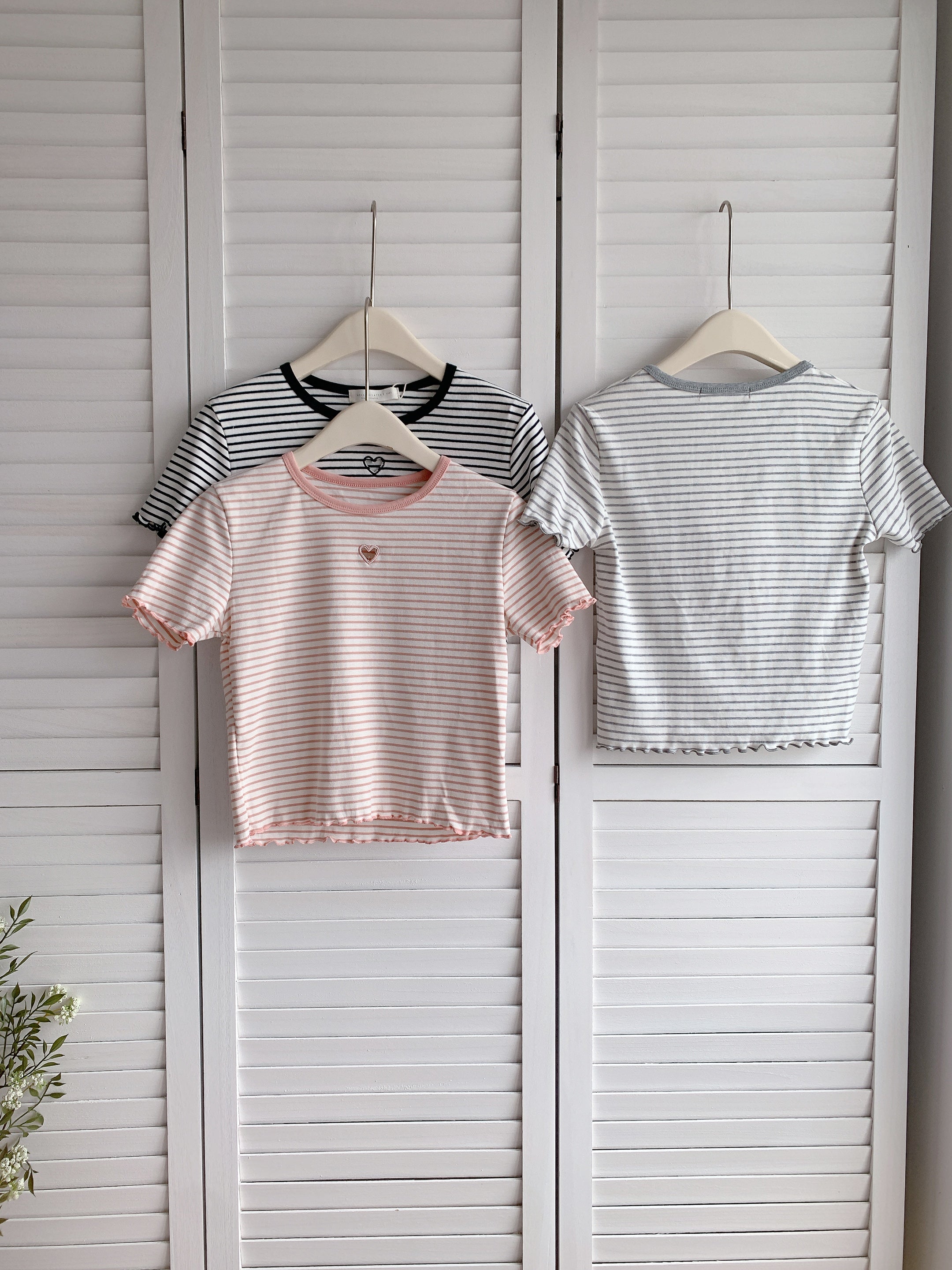 HELLO MILK TEE- 86385  百搭小衫