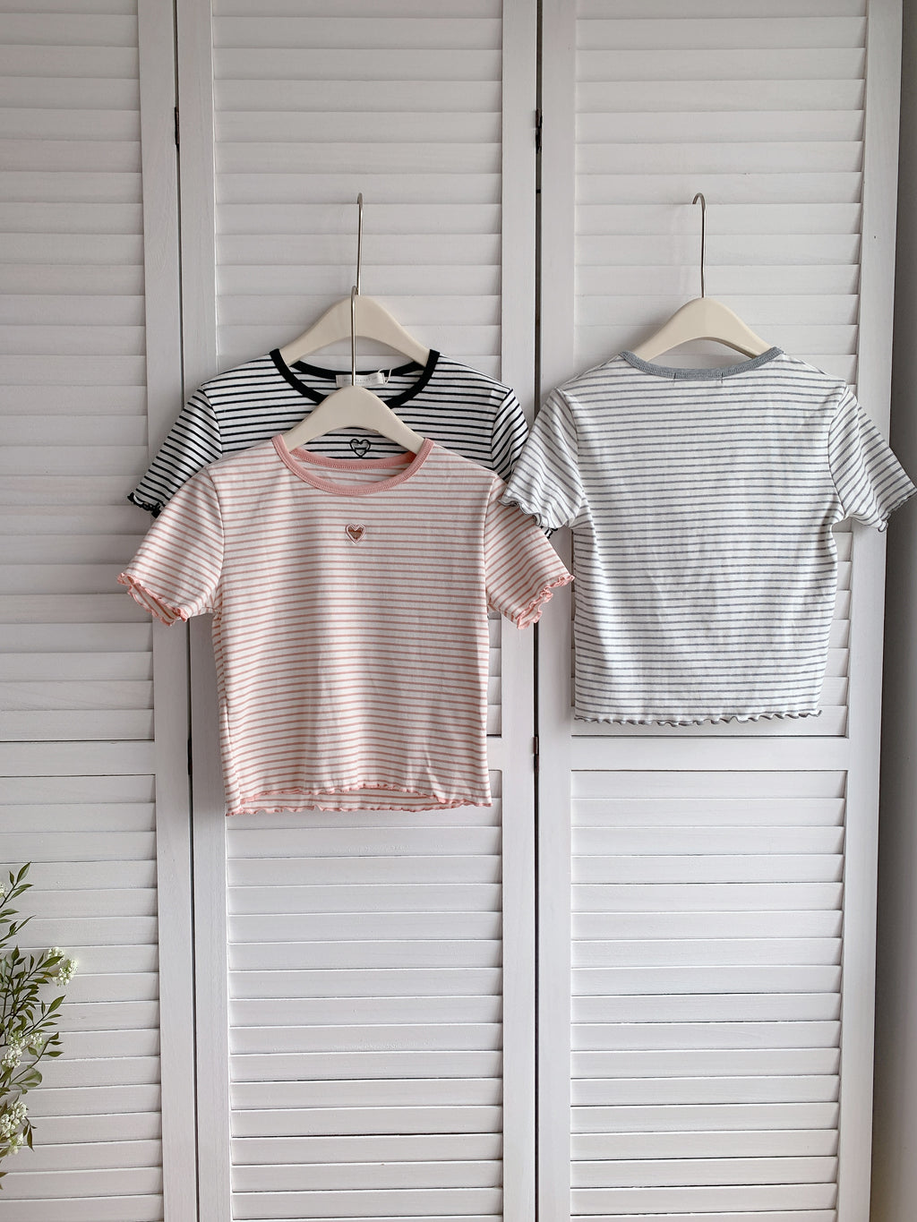 HELLO MILK TEE- 86385  百搭小衫