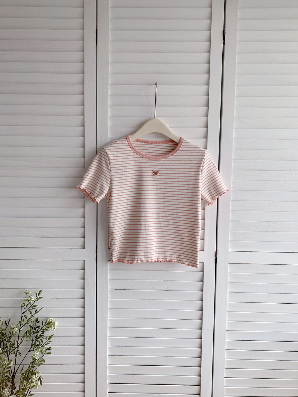 HELLO MILK TEE- 86385  百搭小衫