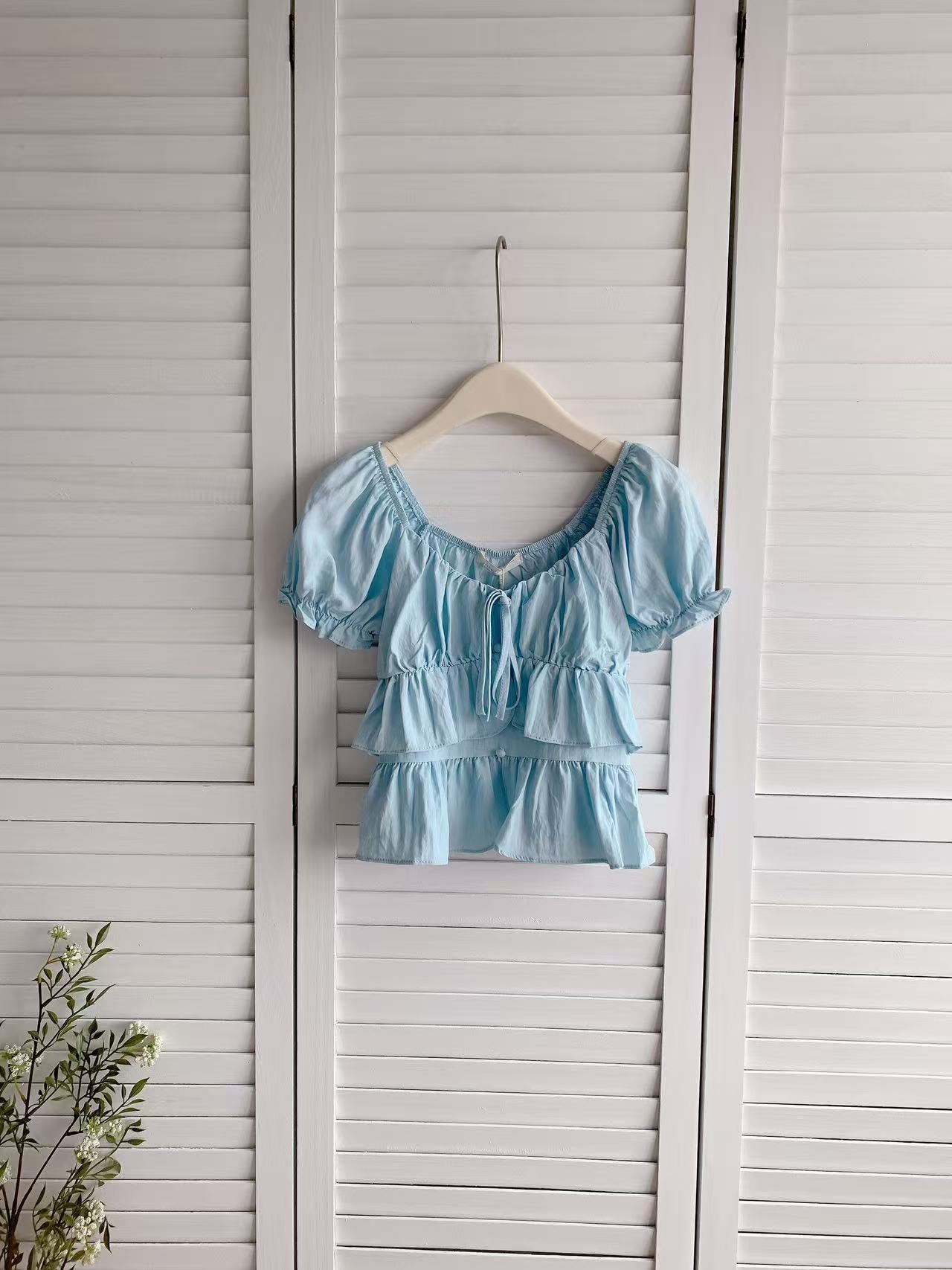 HELLO MILK TEE- 86406 韓系小衫