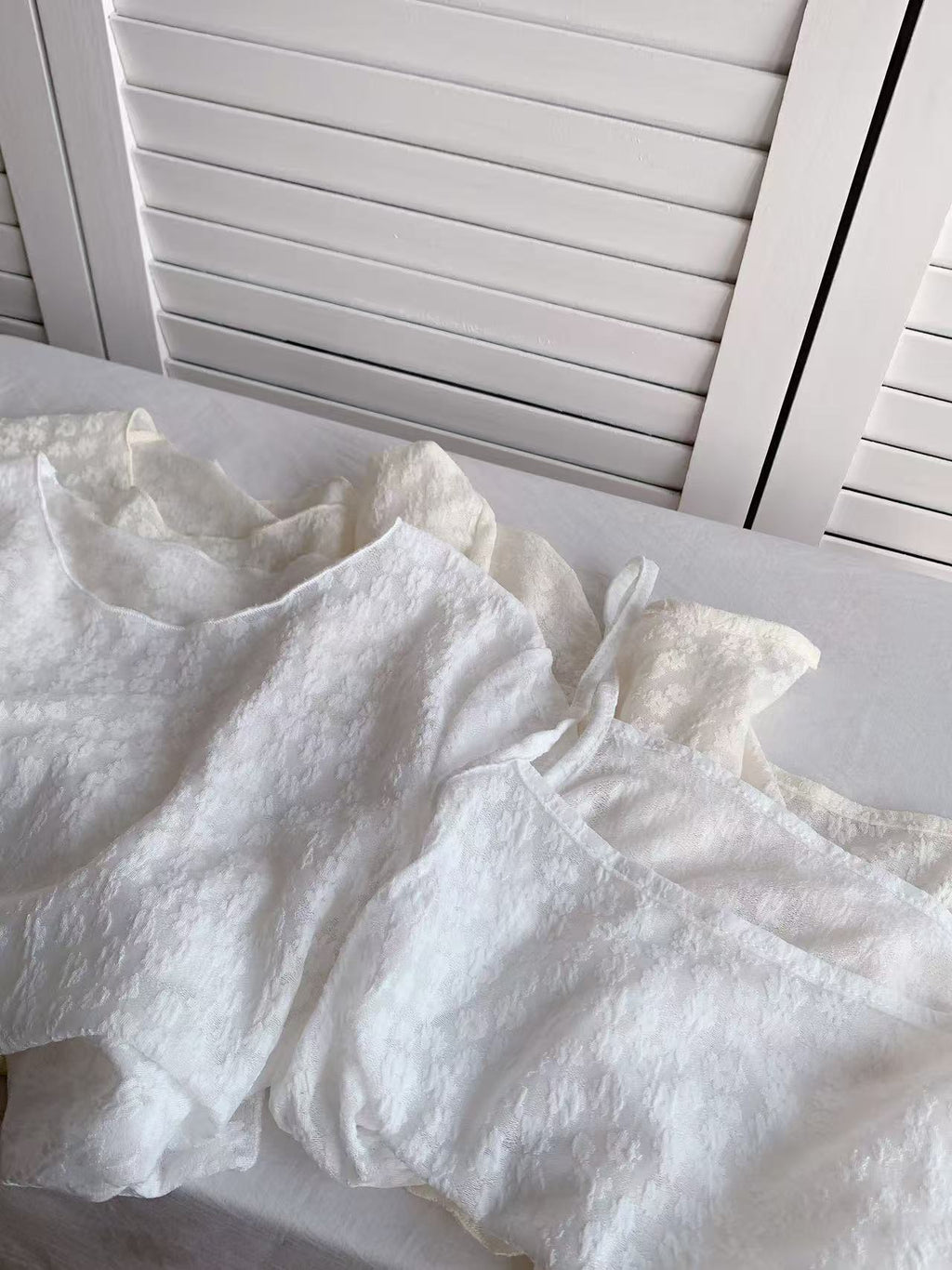 HELLO MILK TEE- 86375 蕾絲套裝