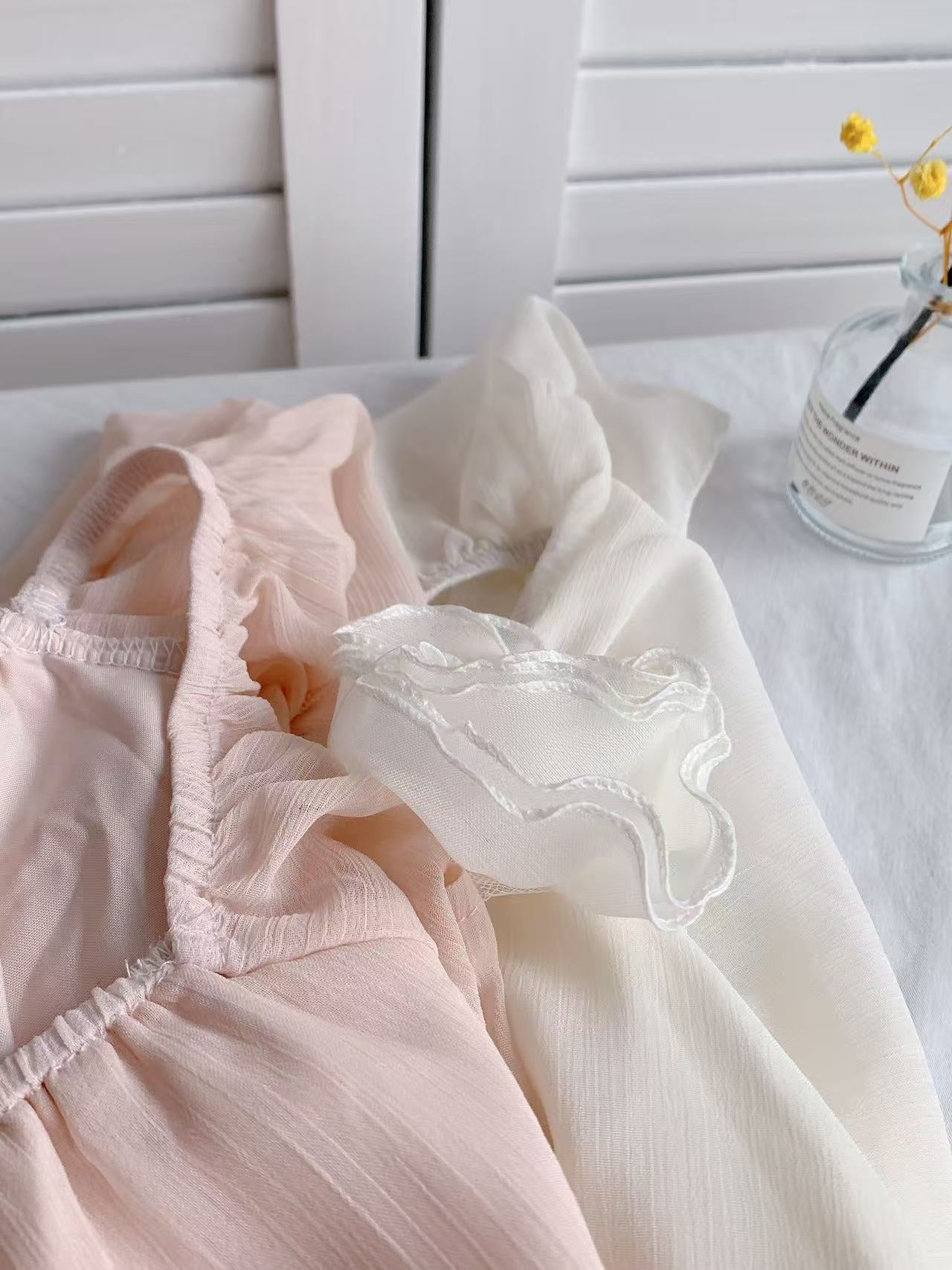 HELLO MILK TEE- 86395 法式小衫