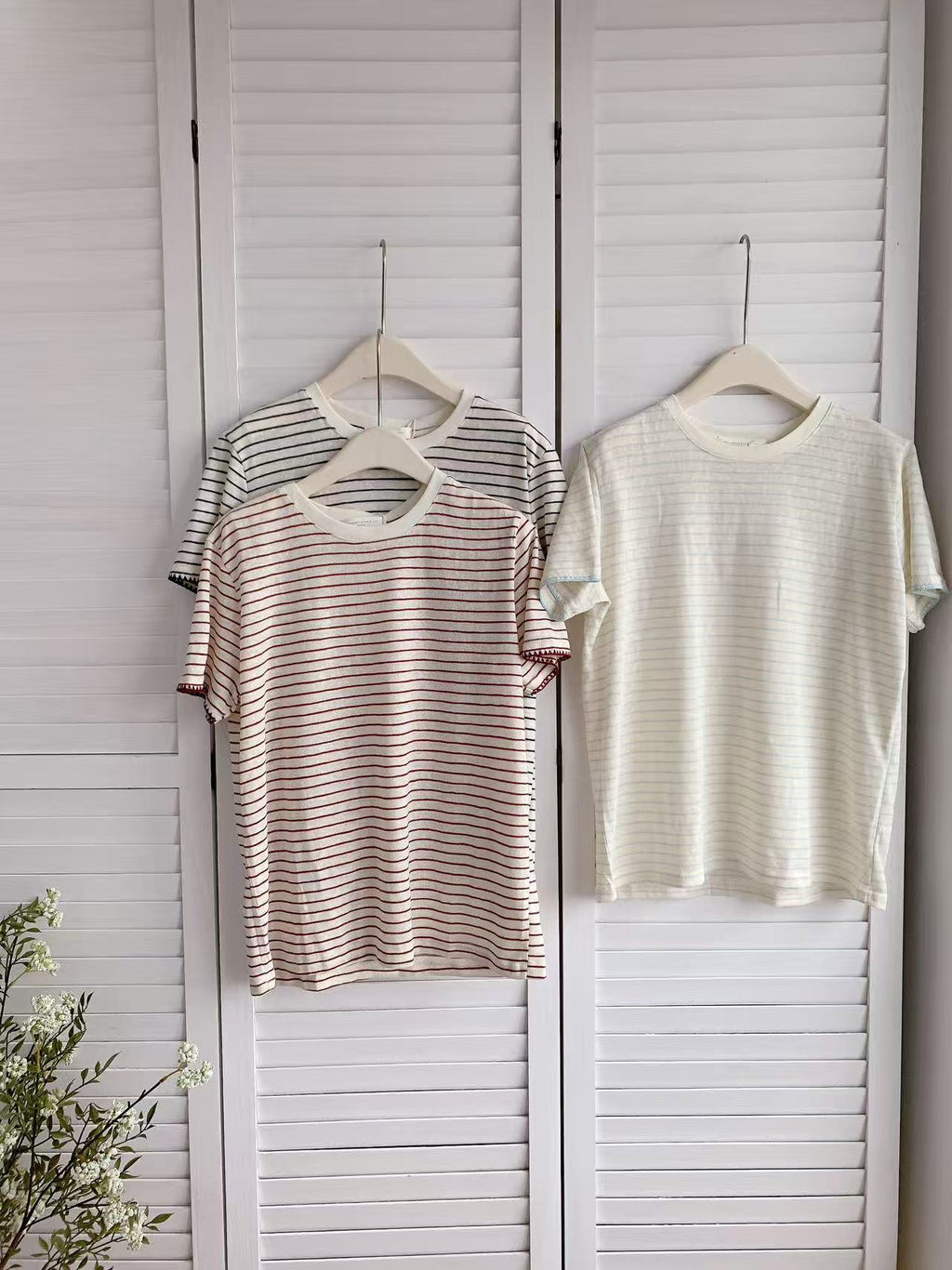 HELLO MILK TEE- 86399 條紋小衫