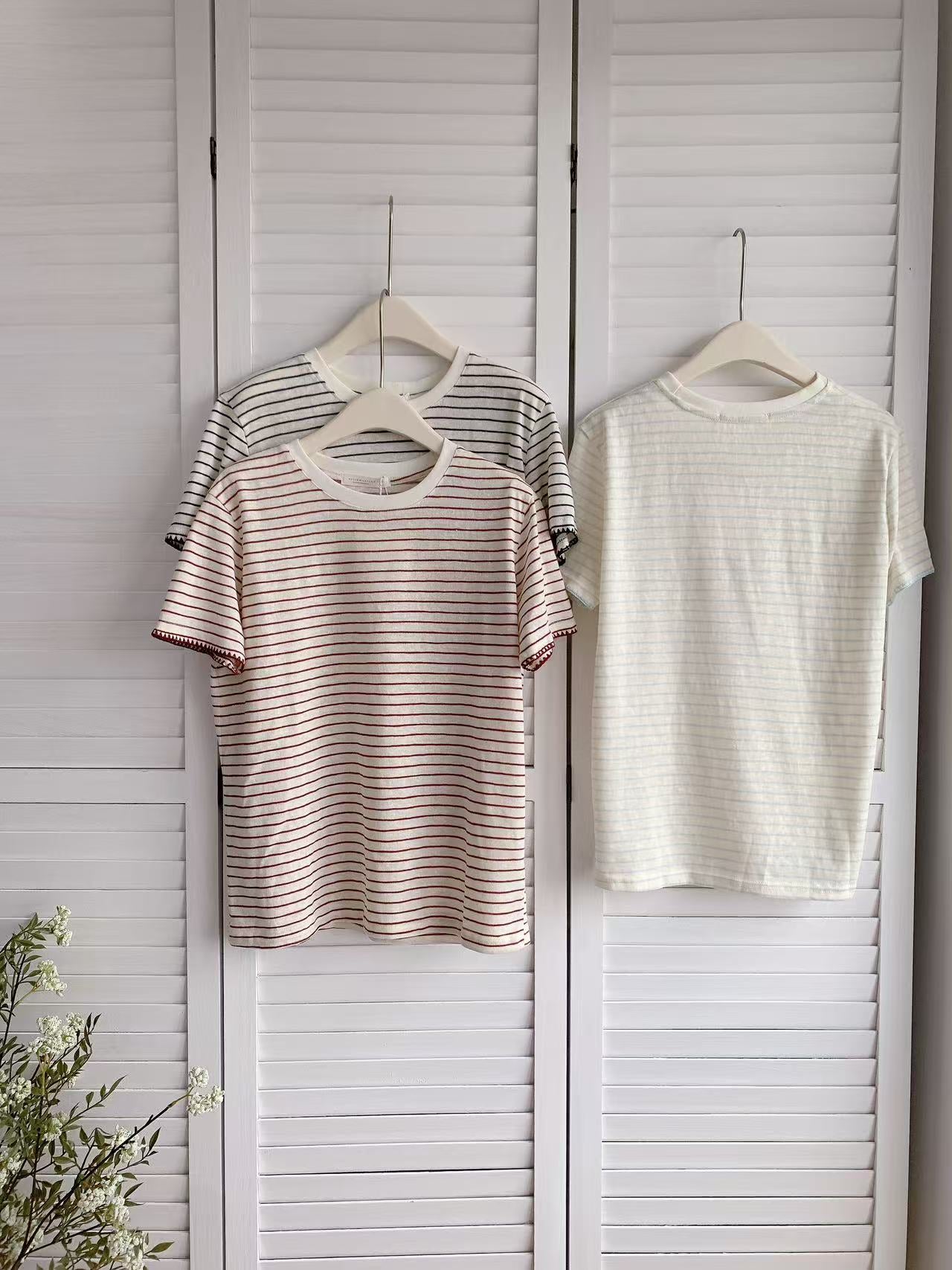 HELLO MILK TEE- 86399 條紋小衫