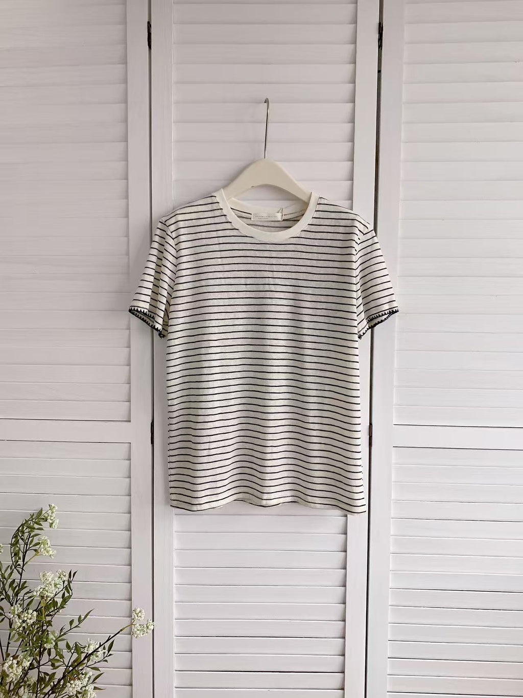 HELLO MILK TEE- 86399 條紋小衫