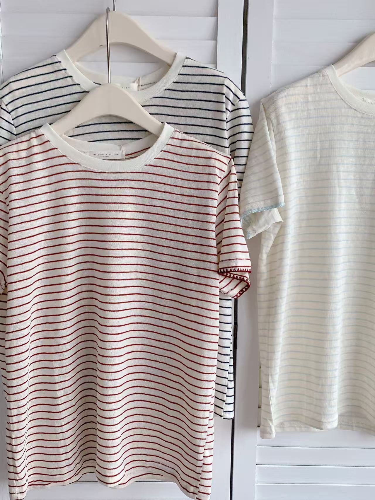 HELLO MILK TEE- 86399 條紋小衫