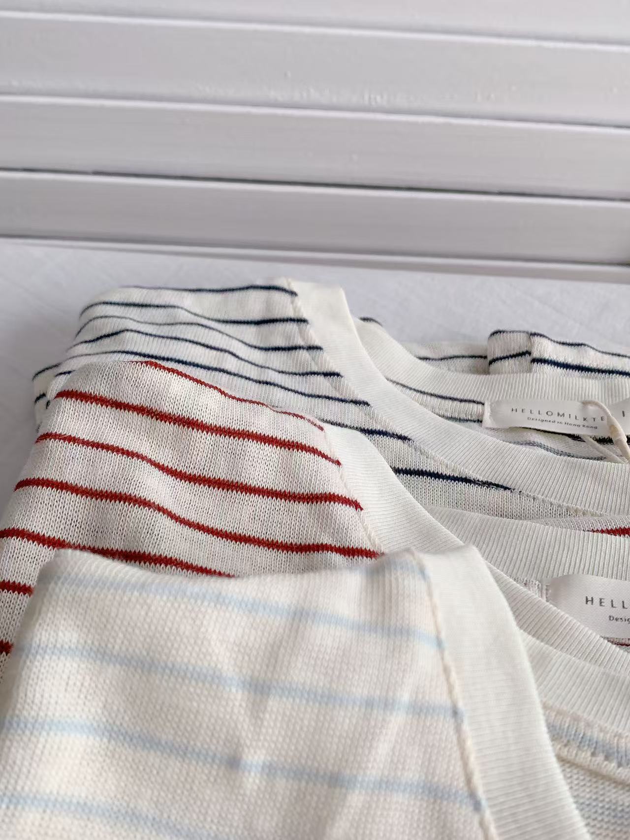 HELLO MILK TEE- 86399 條紋小衫