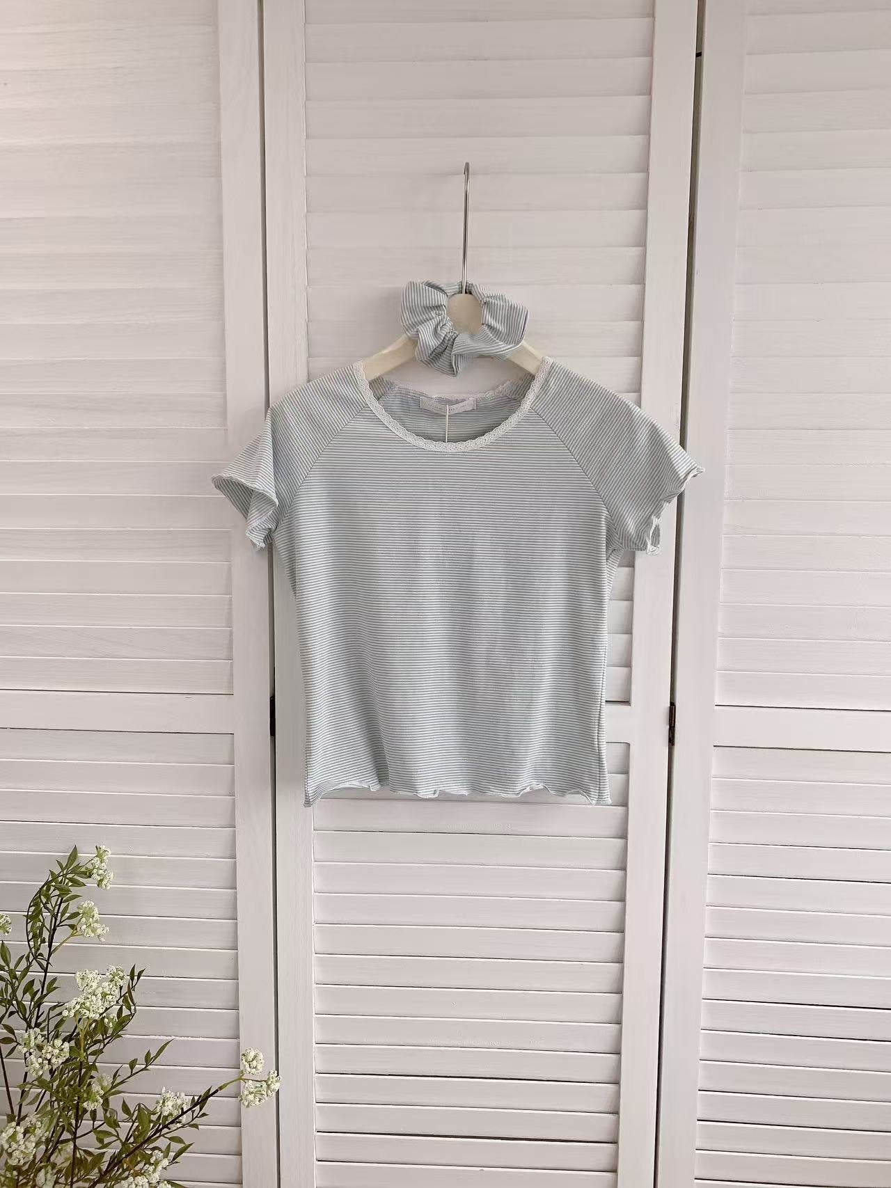 HELLO MILK TEE- 86431 韓系小衫