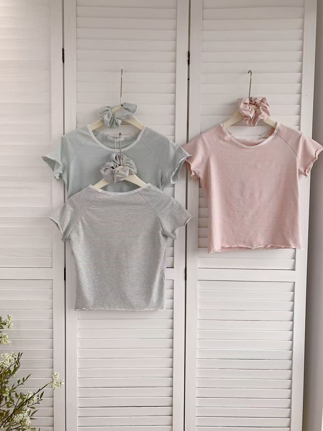 HELLO MILK TEE- 86431 韓系小衫
