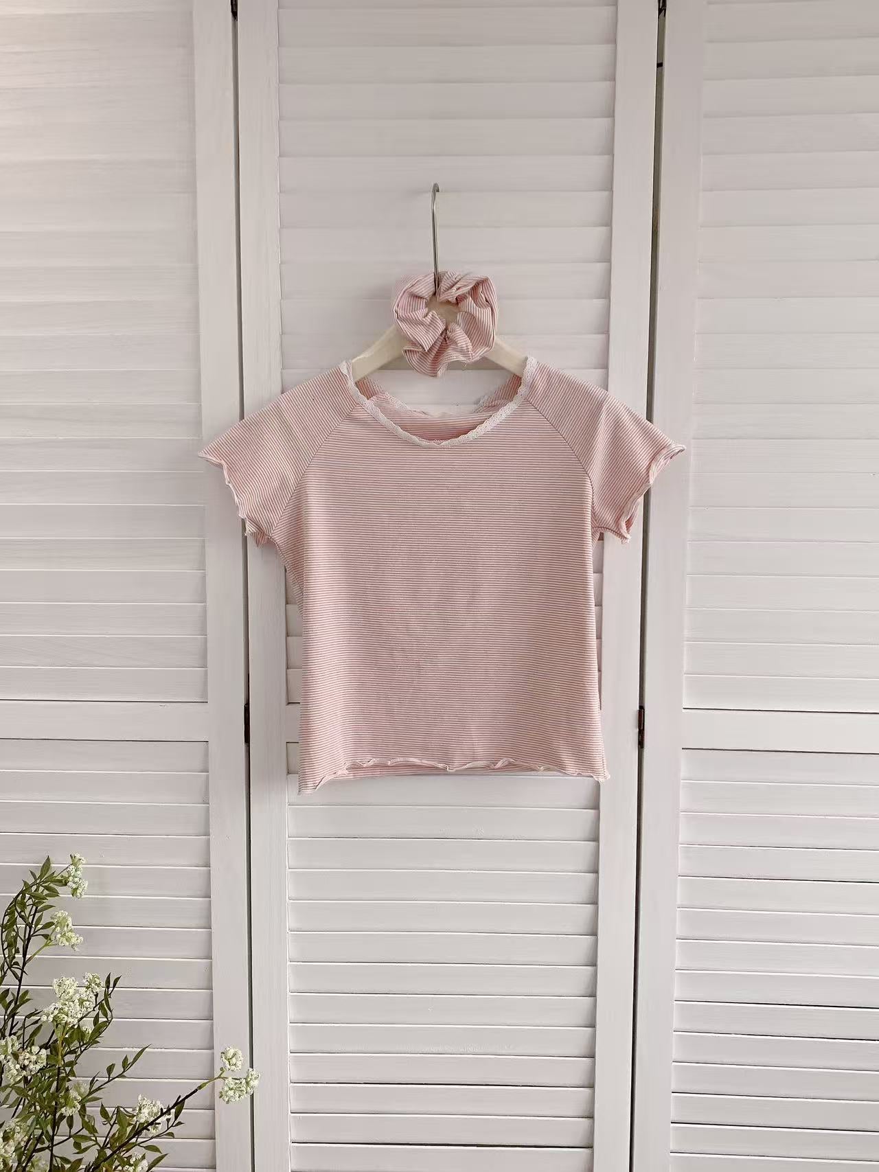 HELLO MILK TEE- 86431 韓系小衫